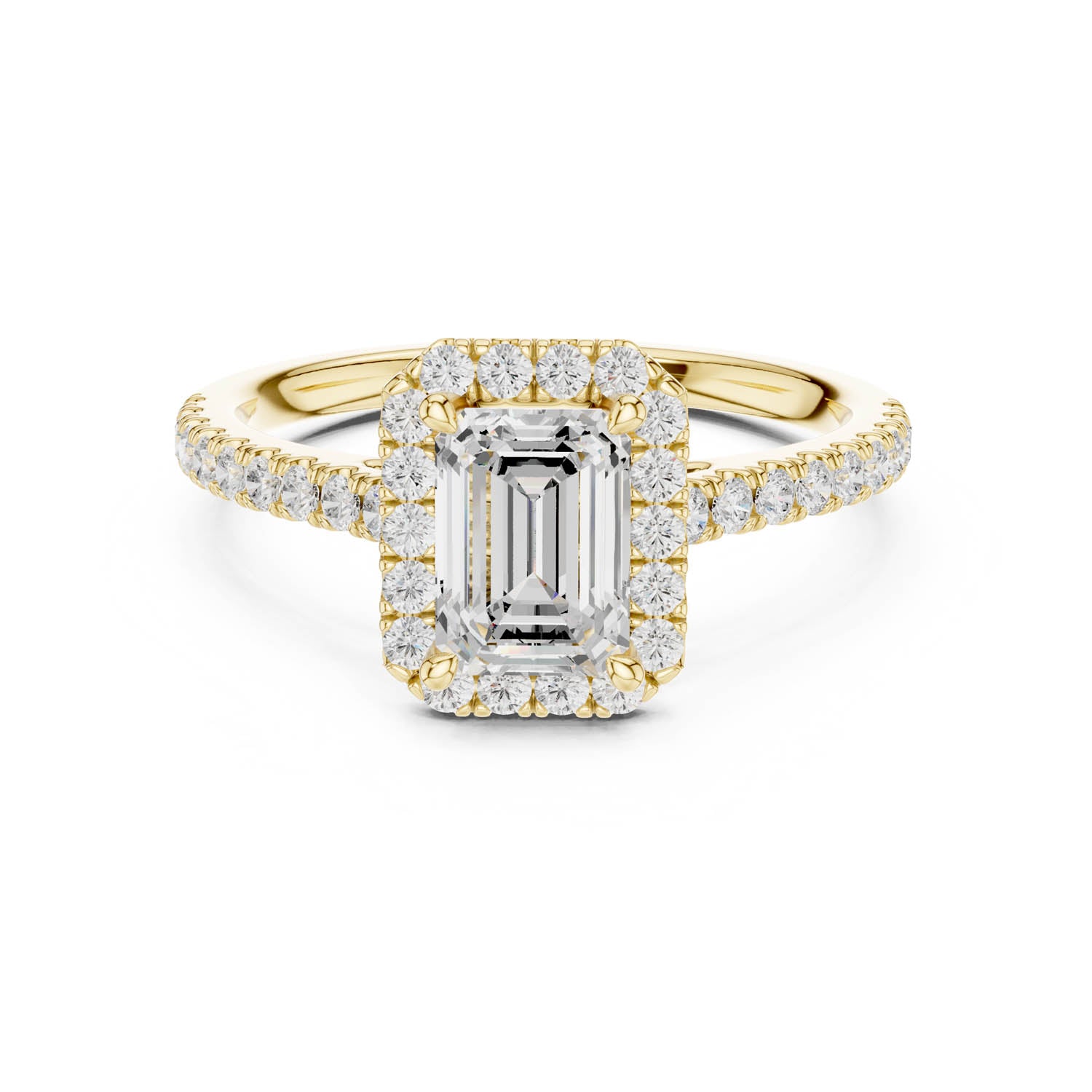 1.43 Ct. Emerald Cut Diamond Halo Engagement Ring (DYOR-113-EM) 5