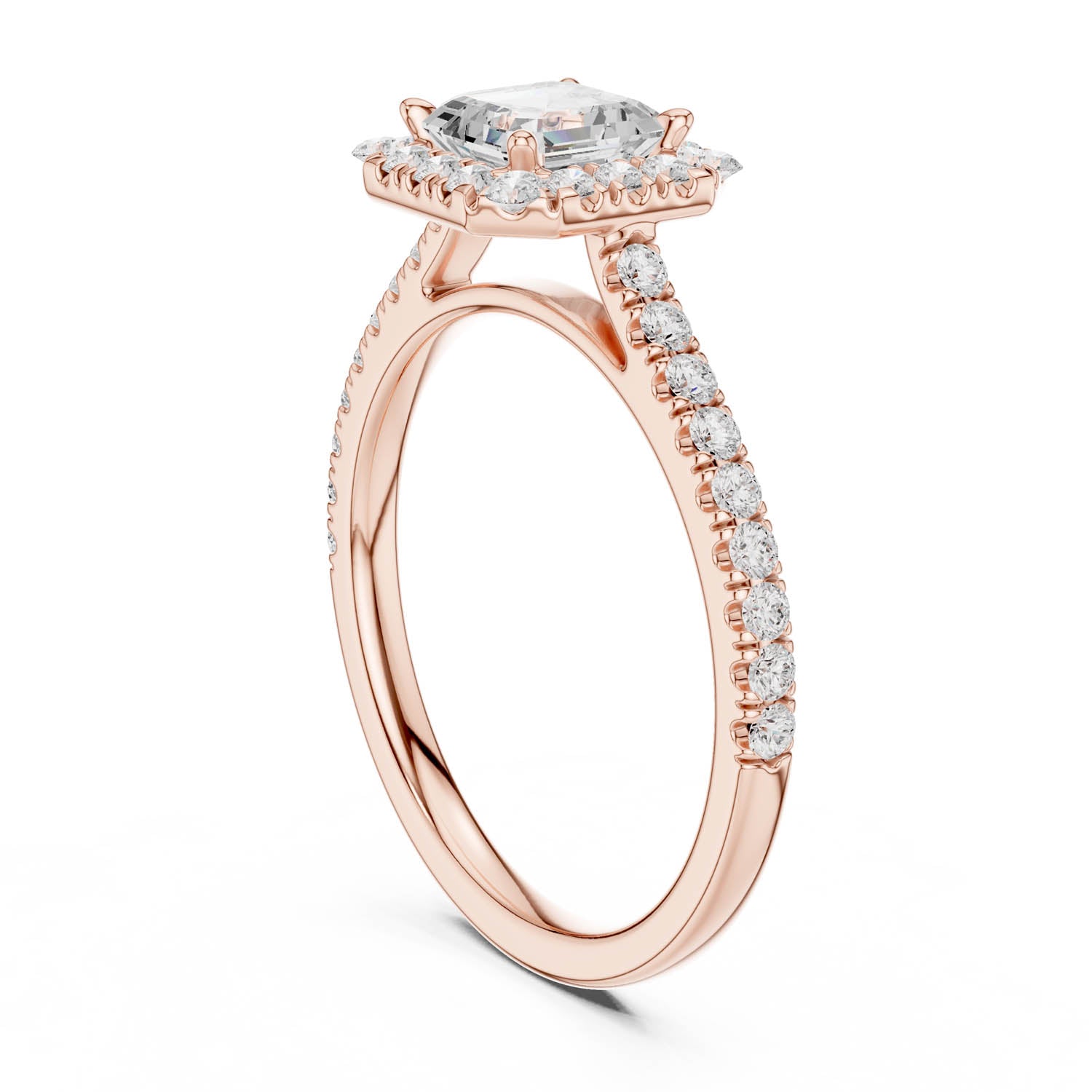 1.43 Ct. Princess Cut Diamond Halo Engagement Ring (DYOR-113-PR) 4