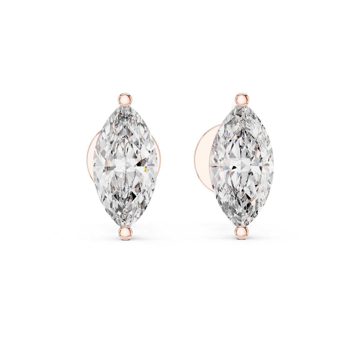 1.50 Ct. Marquise Diamond Solitaire Stud Earrings (ER-0004) 7