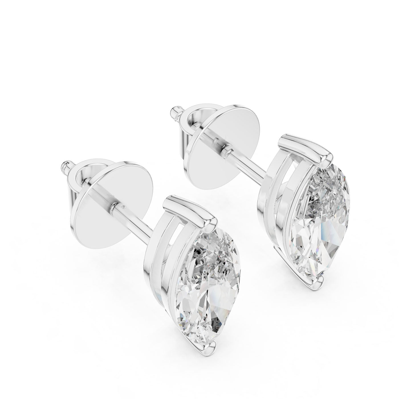 1.50 Ct. Marquise Diamond Solitaire Stud Earrings (ER-0004) 6