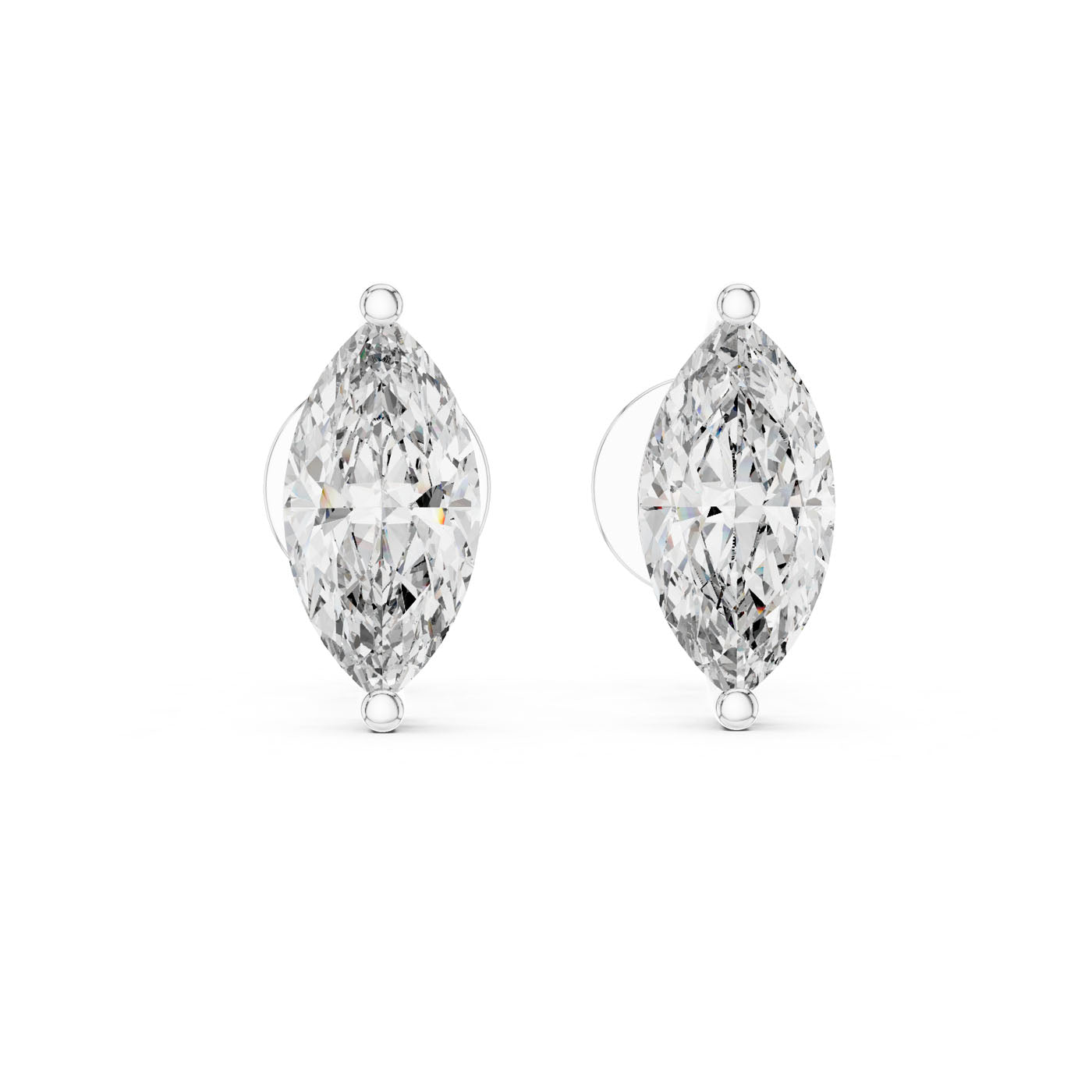 1.50 Ct. Marquise Diamond Solitaire Stud Earrings (ER-0004)