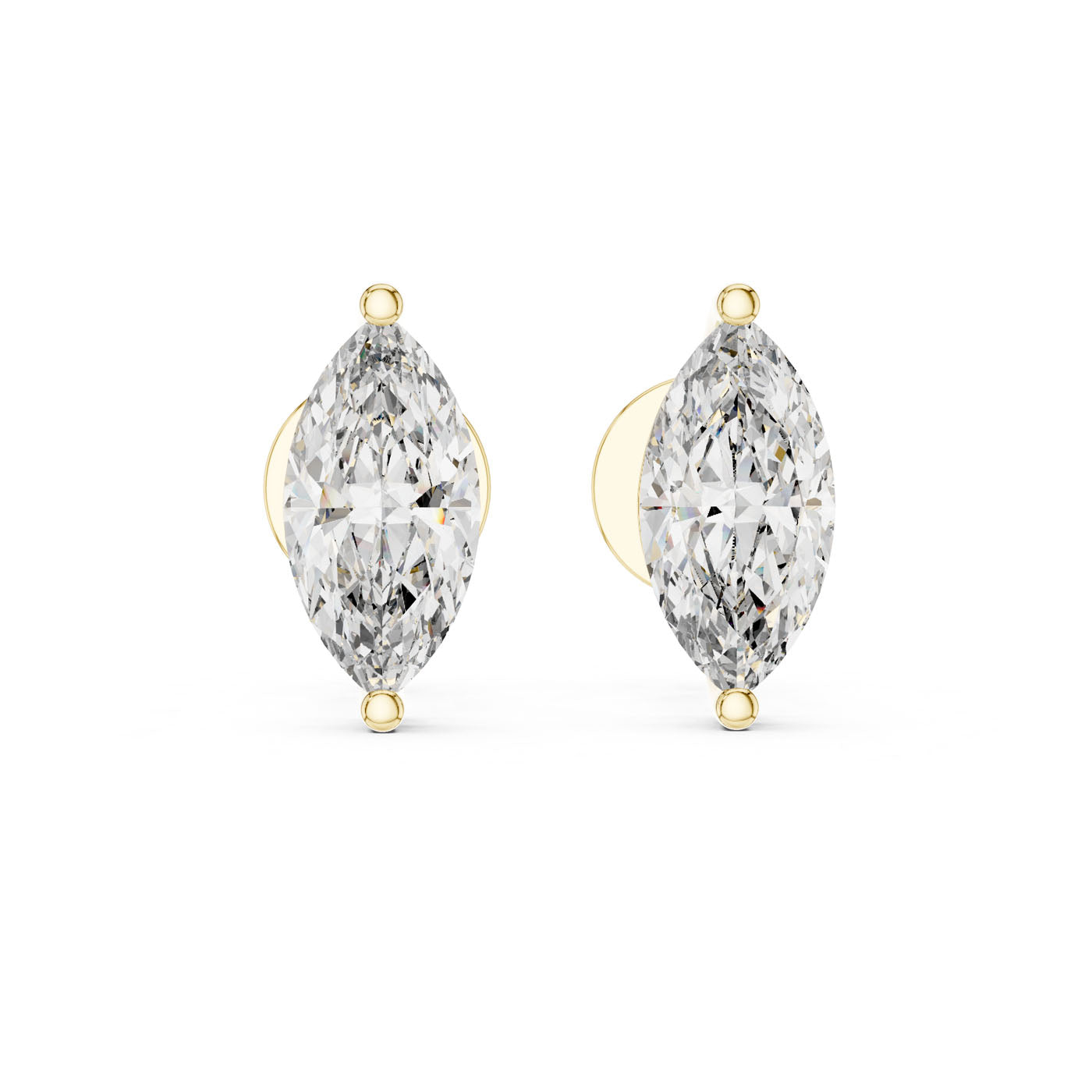 1.50 Ct. Marquise Diamond Solitaire Stud Earrings (ER-0004) 5