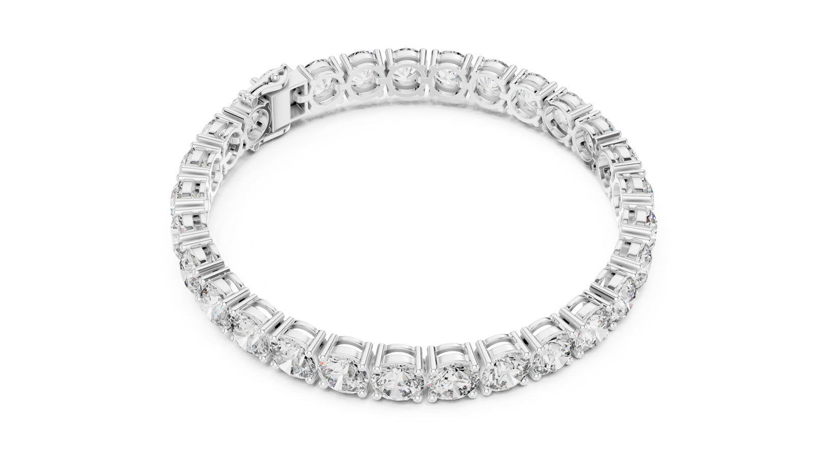 24.65 Ct. Round Diamond Tennis Bracelet (FBR0095-2 (1))
