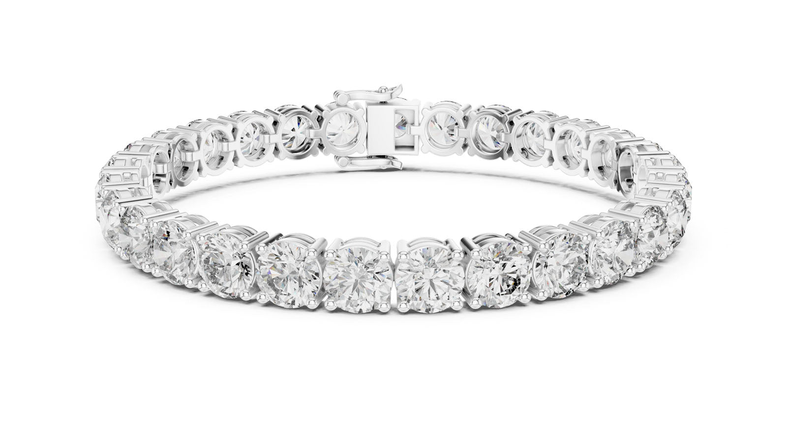 24.65 Ct. Round Diamond Tennis Bracelet (FBR0095-2 (1)) 3