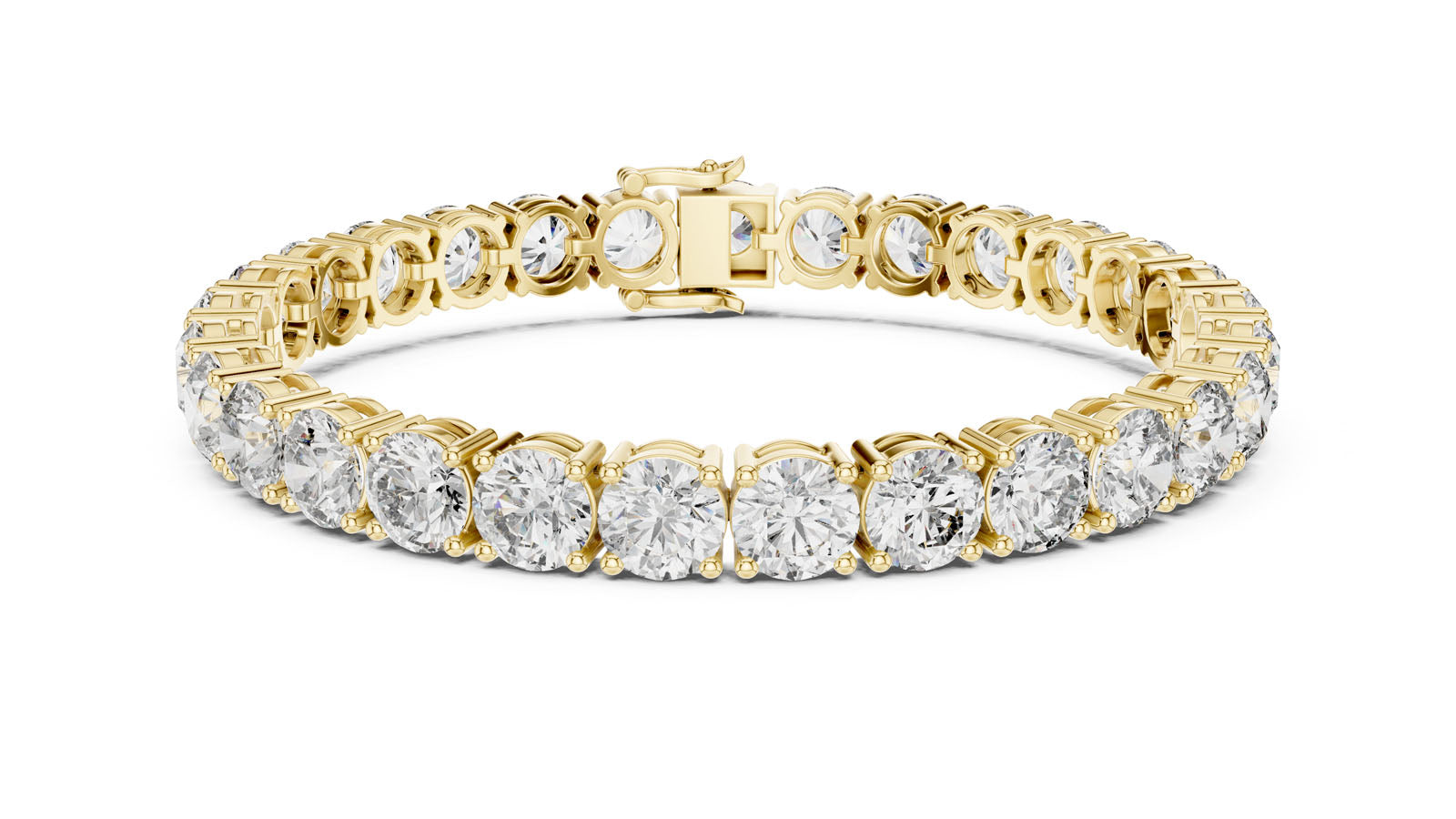 24.65 Ct. Round Diamond Tennis Bracelet (FBR0095-2 (1))