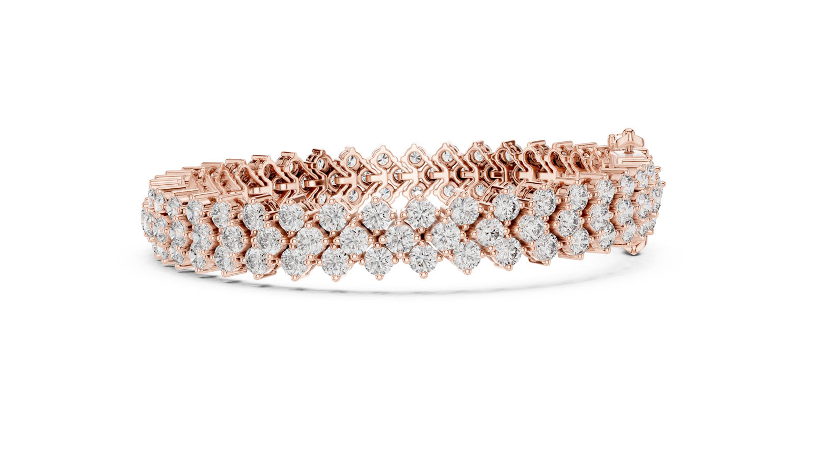 6.00 Ct. Double Row Round Diamond Bracelet (FBR0138) 3