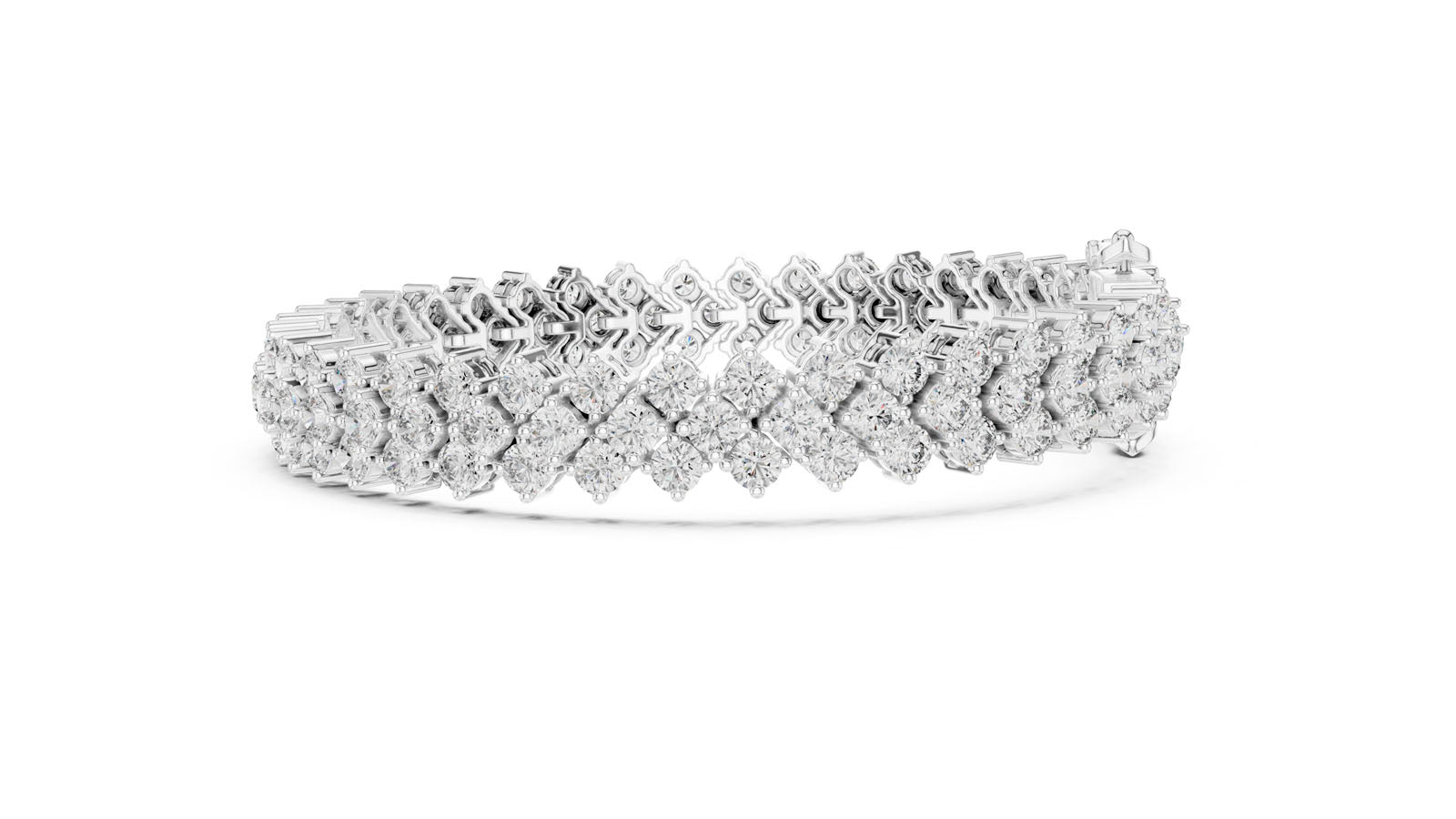 6.00 Ct. Double Row Round Diamond Bracelet (FBR0138) 7