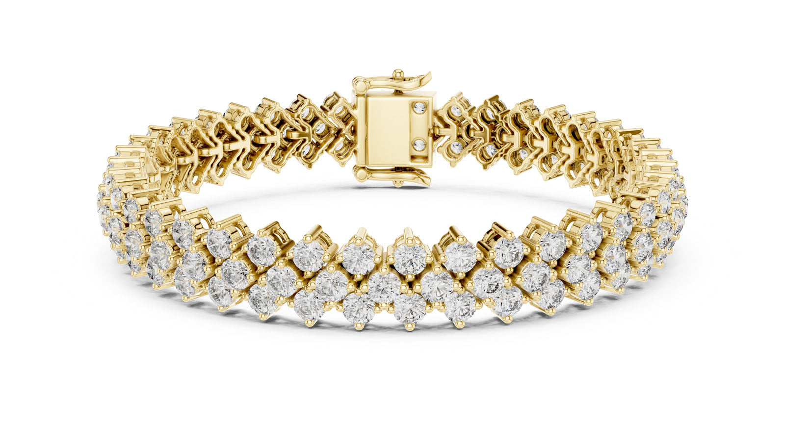 6.00 Ct. Double Row Round Diamond Bracelet (FBR0138) 11