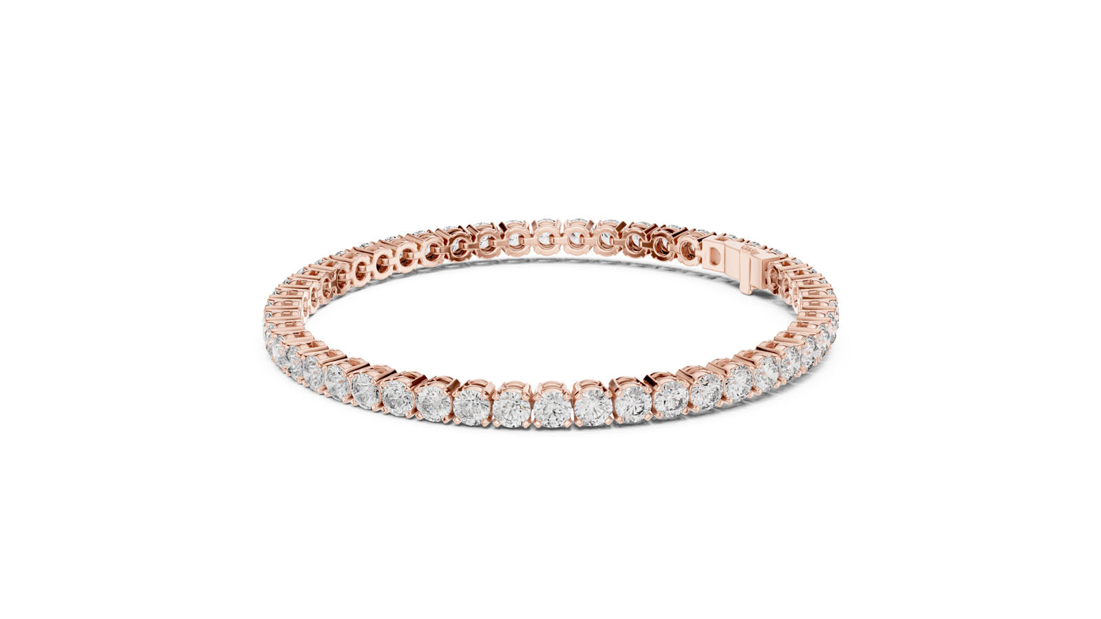 7.00 Ct. Classic Prong Set Round Diamond Tennis Bracelet (FBR0407-2) 10