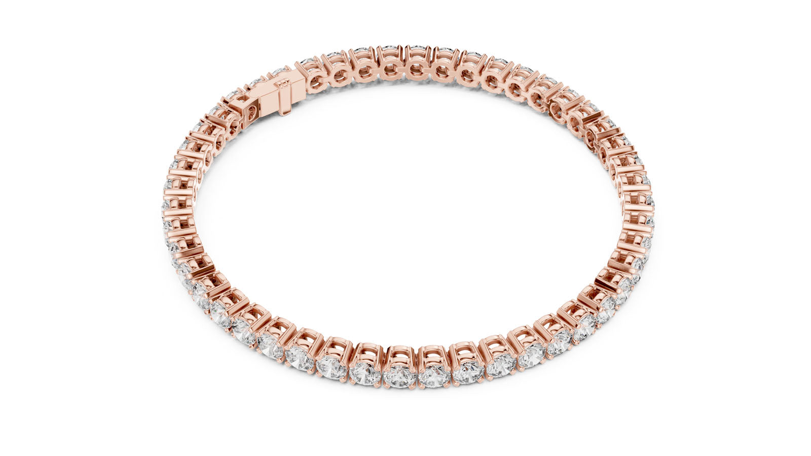 7.00 Ct. Classic Prong Set Round Diamond Tennis Bracelet (FBR0407-2) 11