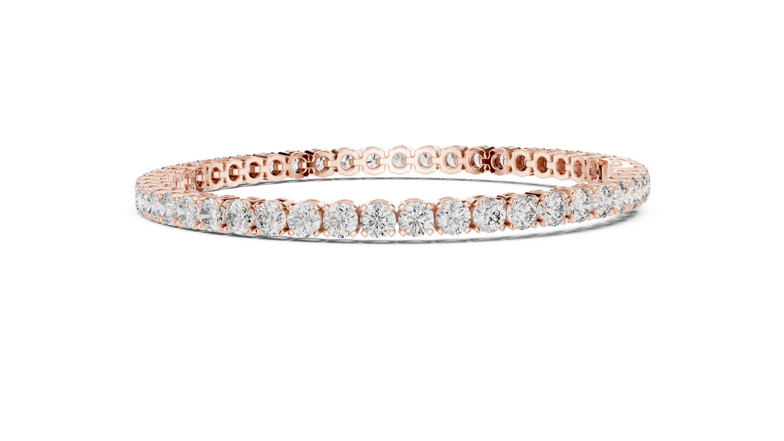 7.00 Ct. Classic Prong Set Round Diamond Tennis Bracelet (FBR0407-2) 12