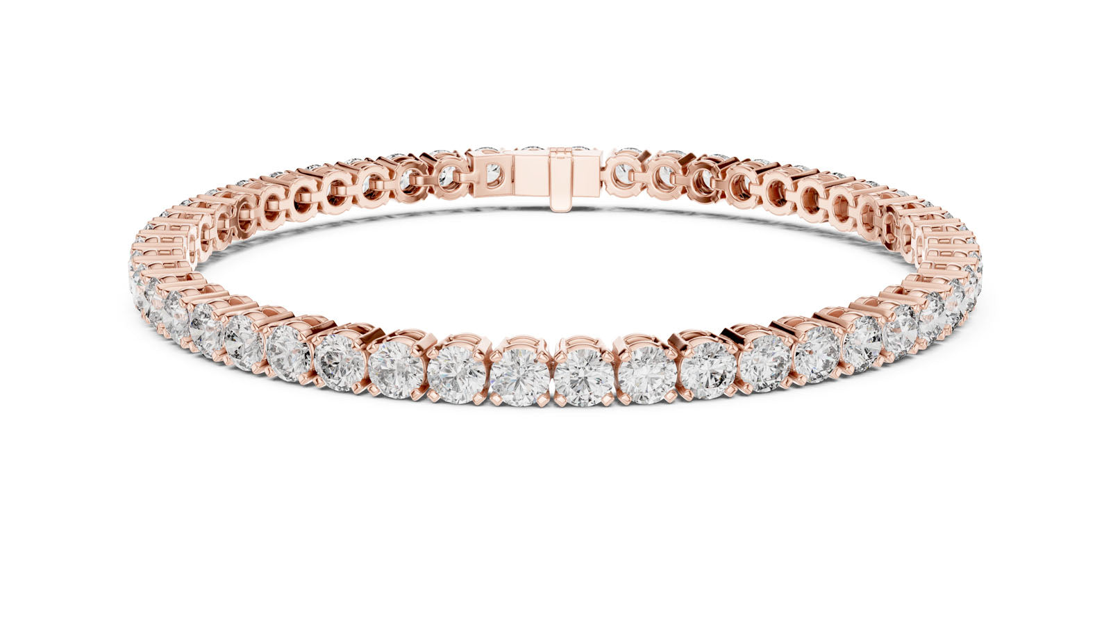 7.00 Ct. Classic Prong Set Round Diamond Tennis Bracelet (FBR0407-2) 3