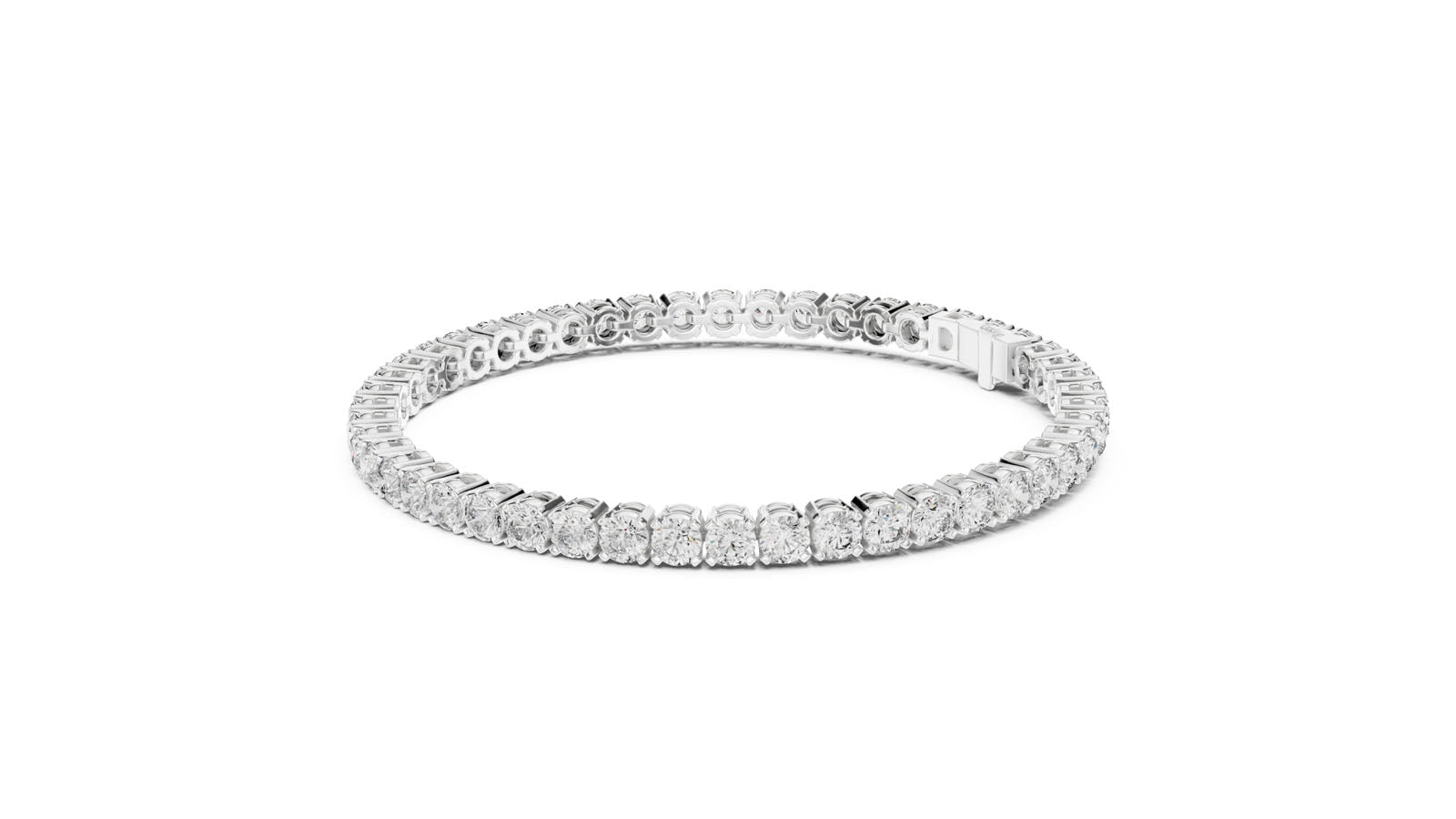 7.00 Ct. Classic Prong Set Round Diamond Tennis Bracelet (FBR0407-2) 4