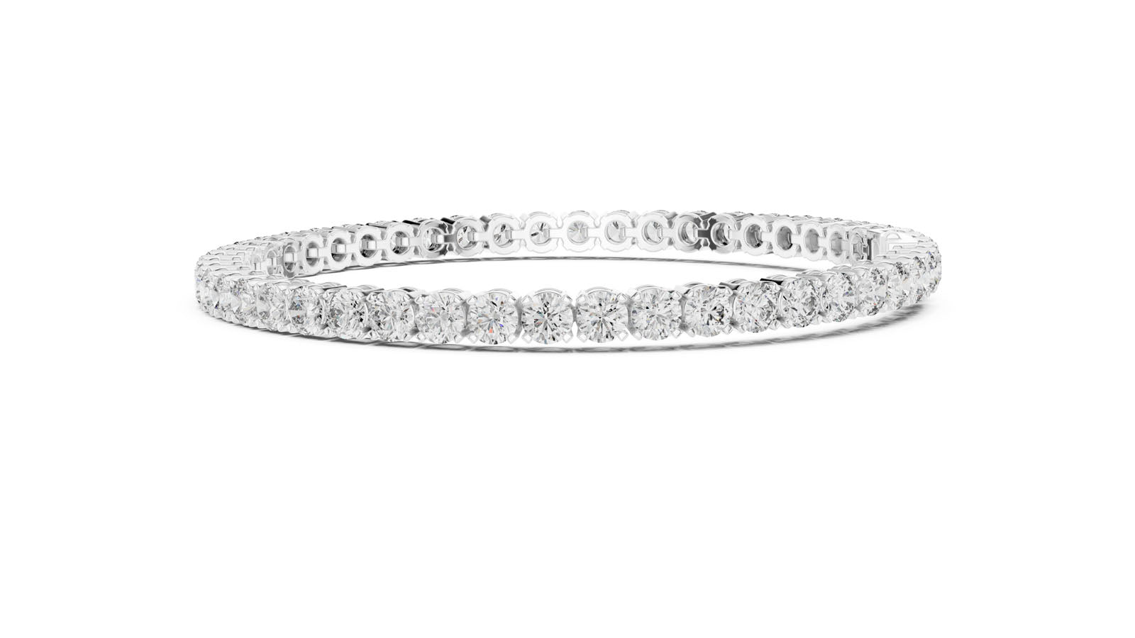 7.00 Ct. Classic Prong Set Round Diamond Tennis Bracelet (FBR0407-2) 6