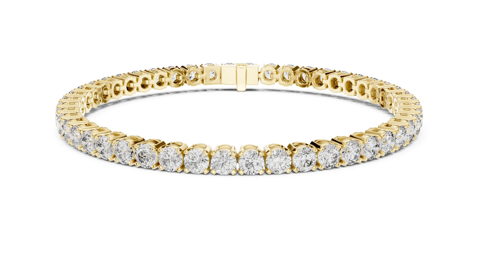 7.00 Ct. Classic Prong Set Round Diamond Tennis Bracelet (FBR0407-2) 8