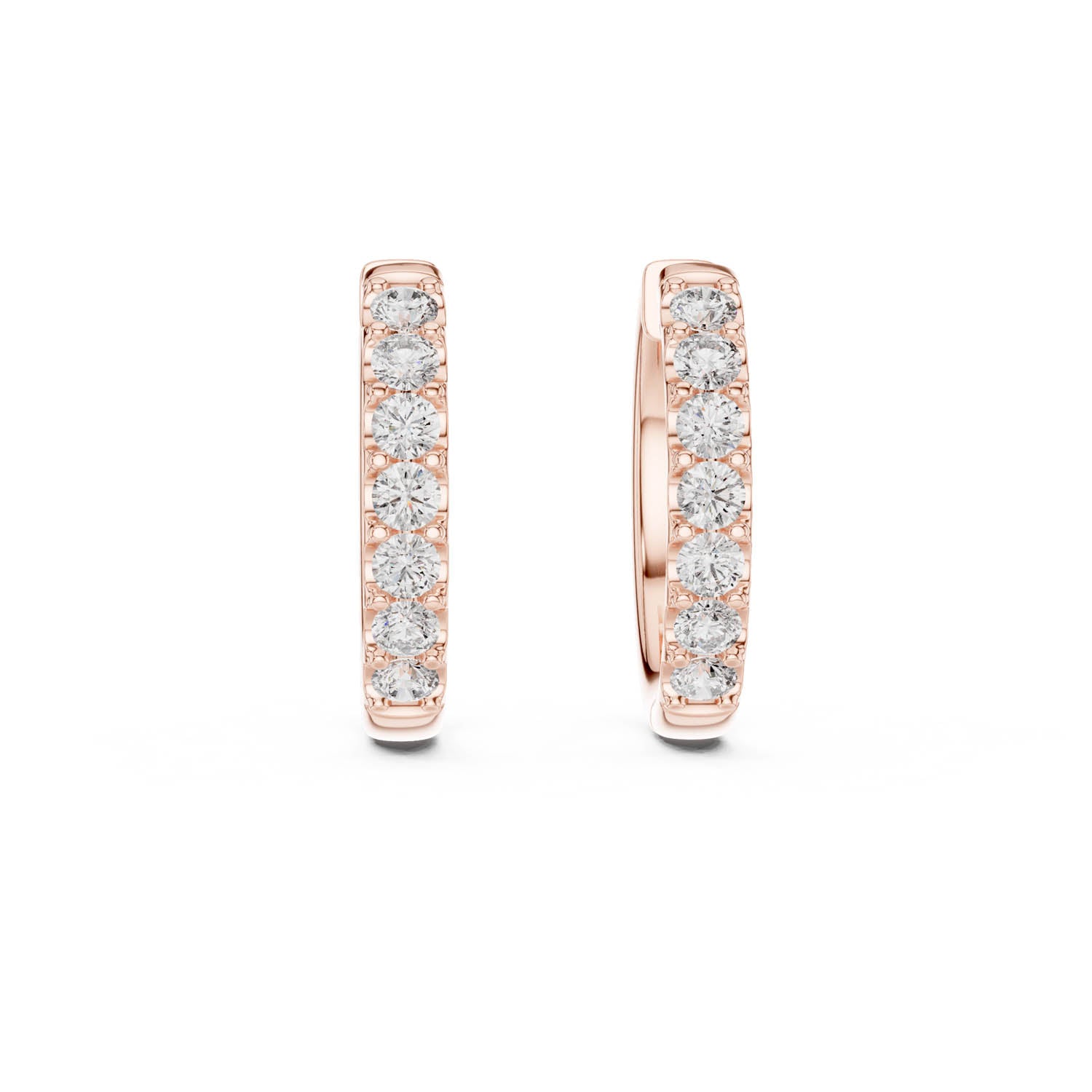 .70 Ct. Diamond Hoop Earrings with Channel-Inspired Prong Setting (GER-0373) 7