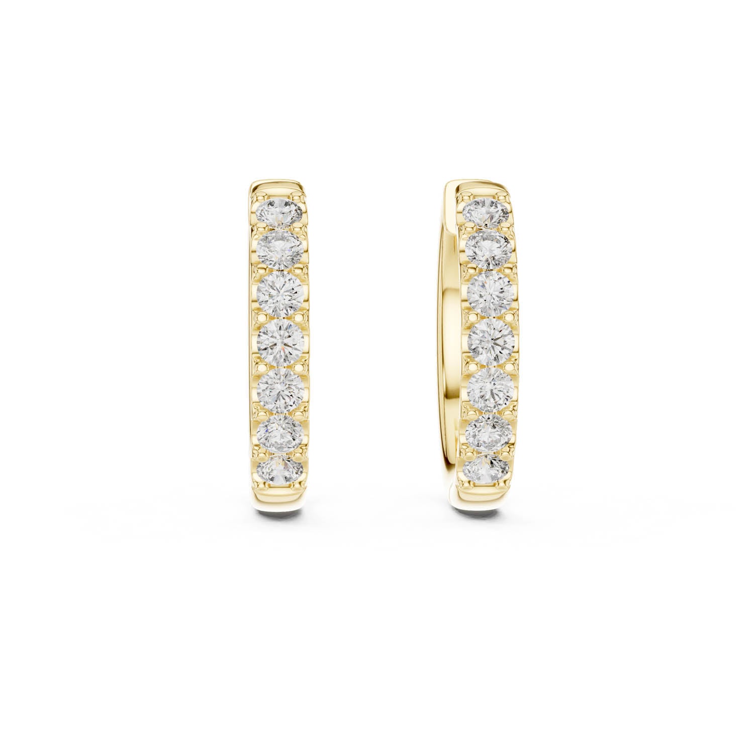 .70 Ct. Diamond Hoop Earrings with Channel-Inspired Prong Setting (GER-0373) 4
