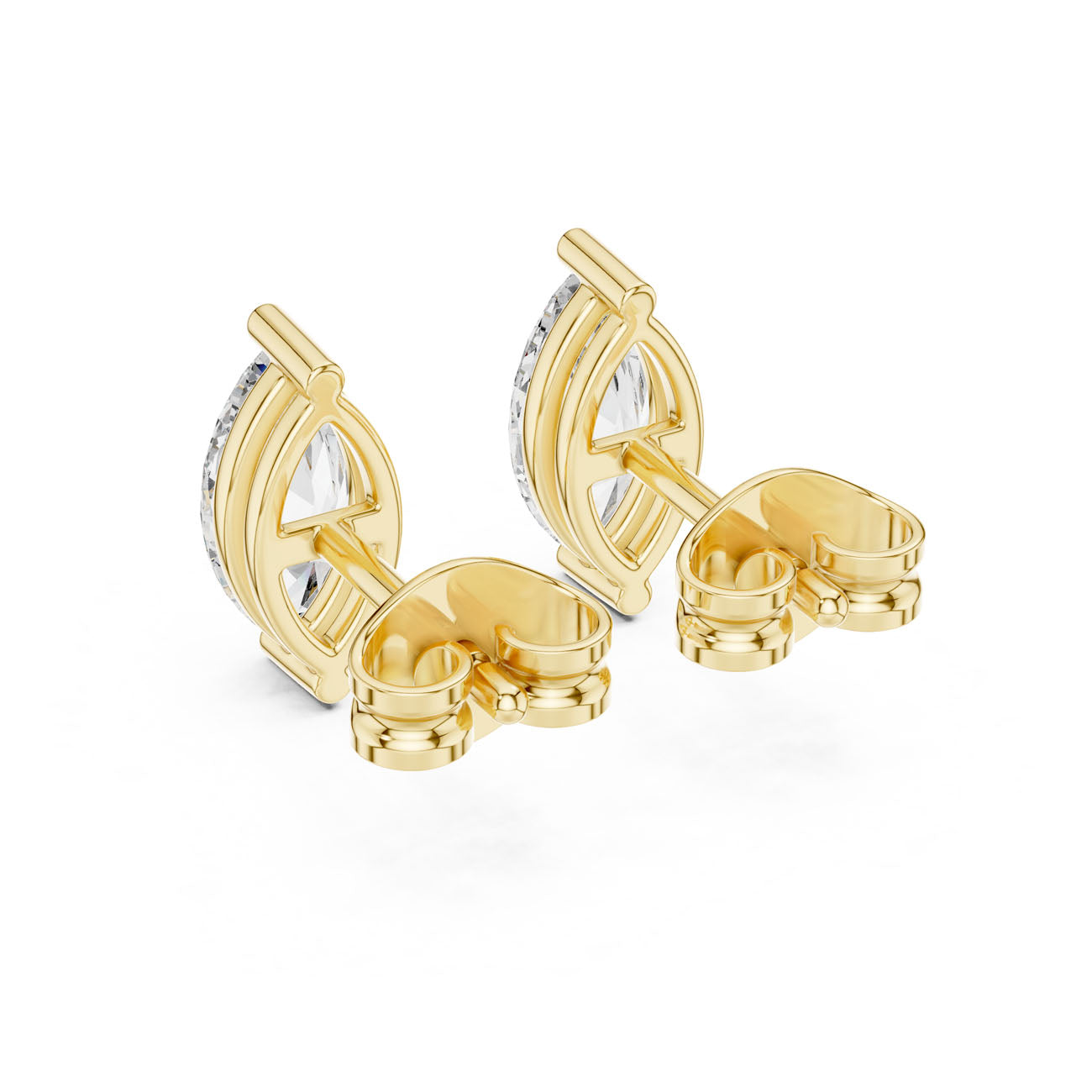 .70 Ct. Marquise-Cut Diamond Stud Earrings with Classic Prong Setting (GER-0378) 5