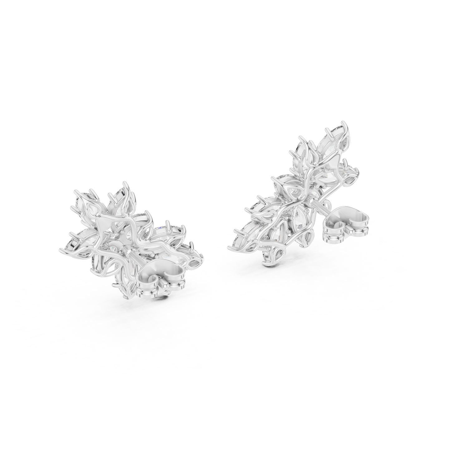 4.10 Ct. Marquise Diamond Cluster Earrings (GER-0383) 7