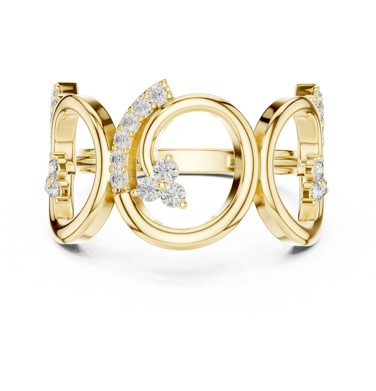 .28 Ct. Modern Open-Loop Diamond Ring (GHFTG) 5