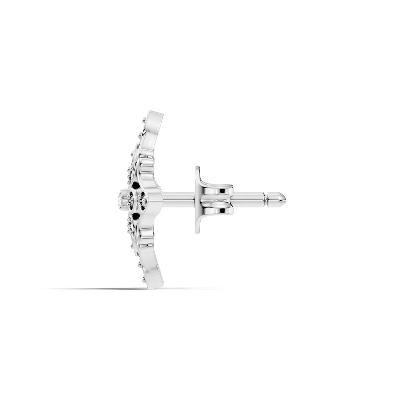 .14 Ct. Round Diamond Vintage-Inspired Cluster Earrings (GJSER-107) 7