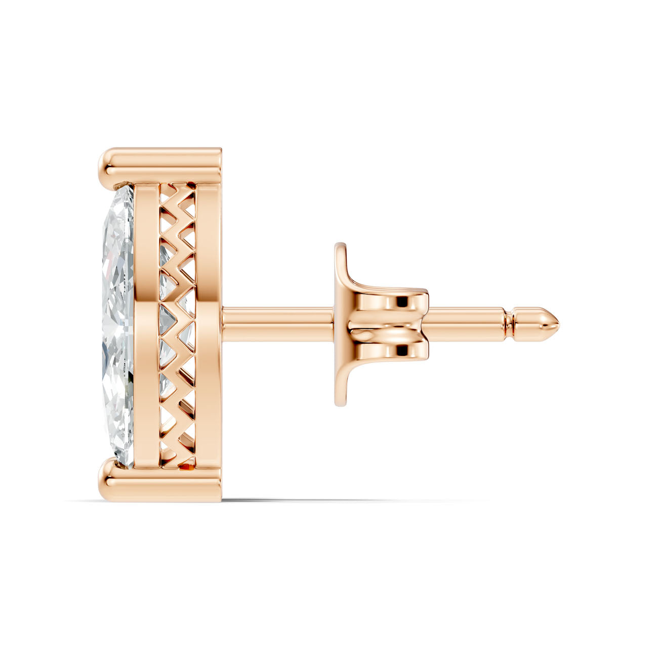 1.27 Ct. Marquise Diamond Solitaire Stud Earrings in Two-Prong Setting (GJSER-114) 9