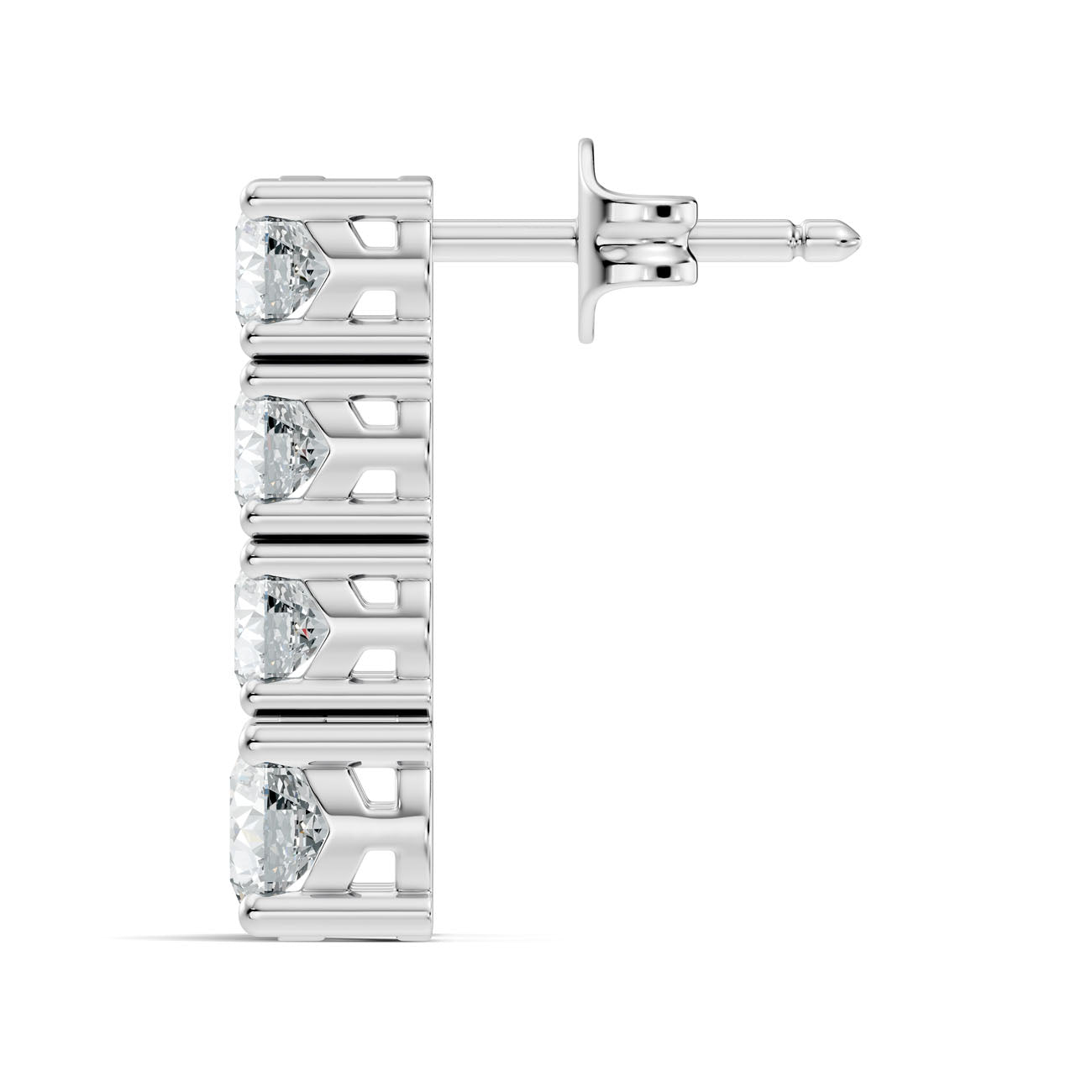 2.06 Ct. Graduated Round Diamond Drop Earrings (GJSER-144) 8