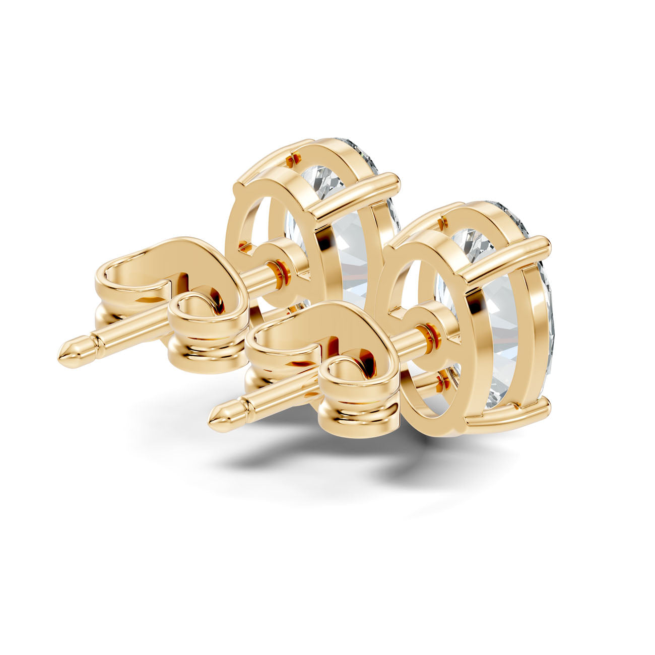 1.80 Ct. Classic Oval Diamond Stud Earrings with Four-Prong Setting (GJSER-146) 12