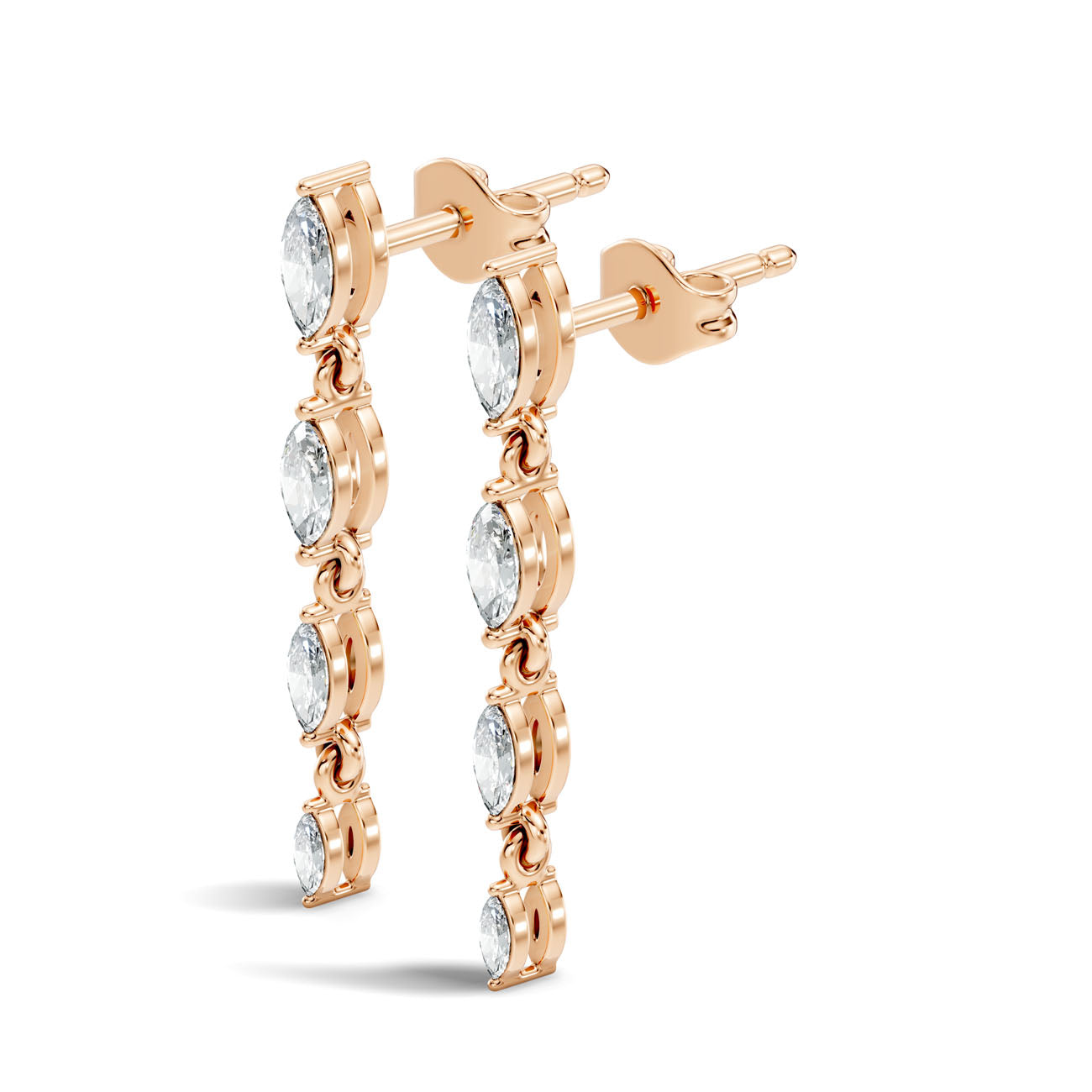 .50 Ct. Marquise Diamond Linear Drop Earrings (GJSER-155)
