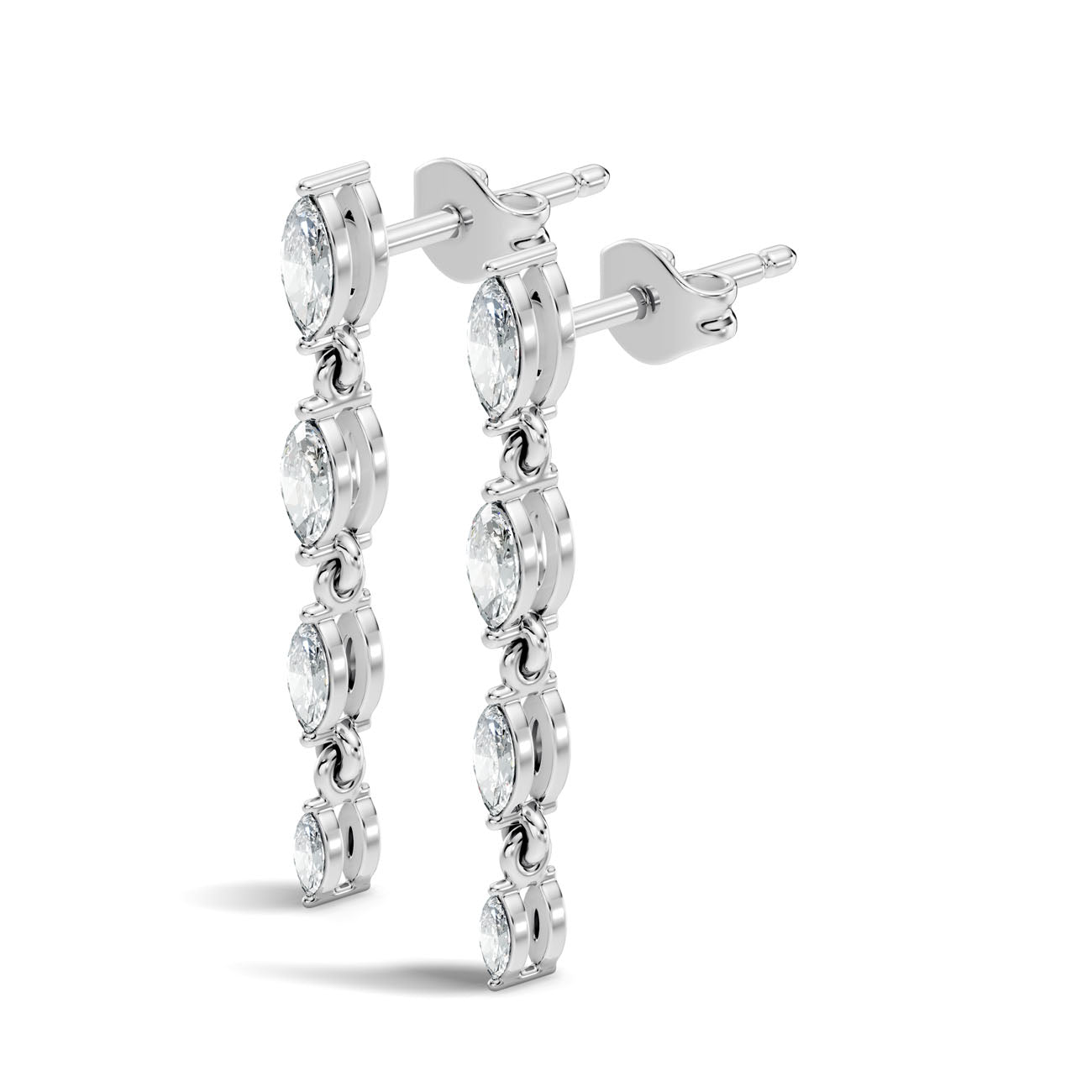 .50 Ct. Marquise Diamond Linear Drop Earrings (GJSER-155) 7