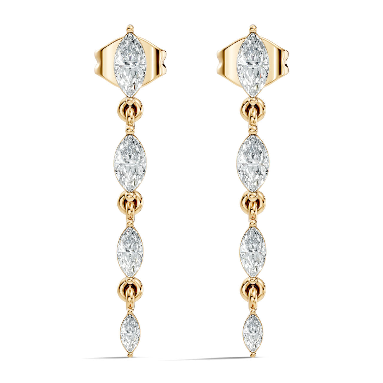 .50 Ct. Marquise Diamond Linear Drop Earrings (GJSER-155) 3