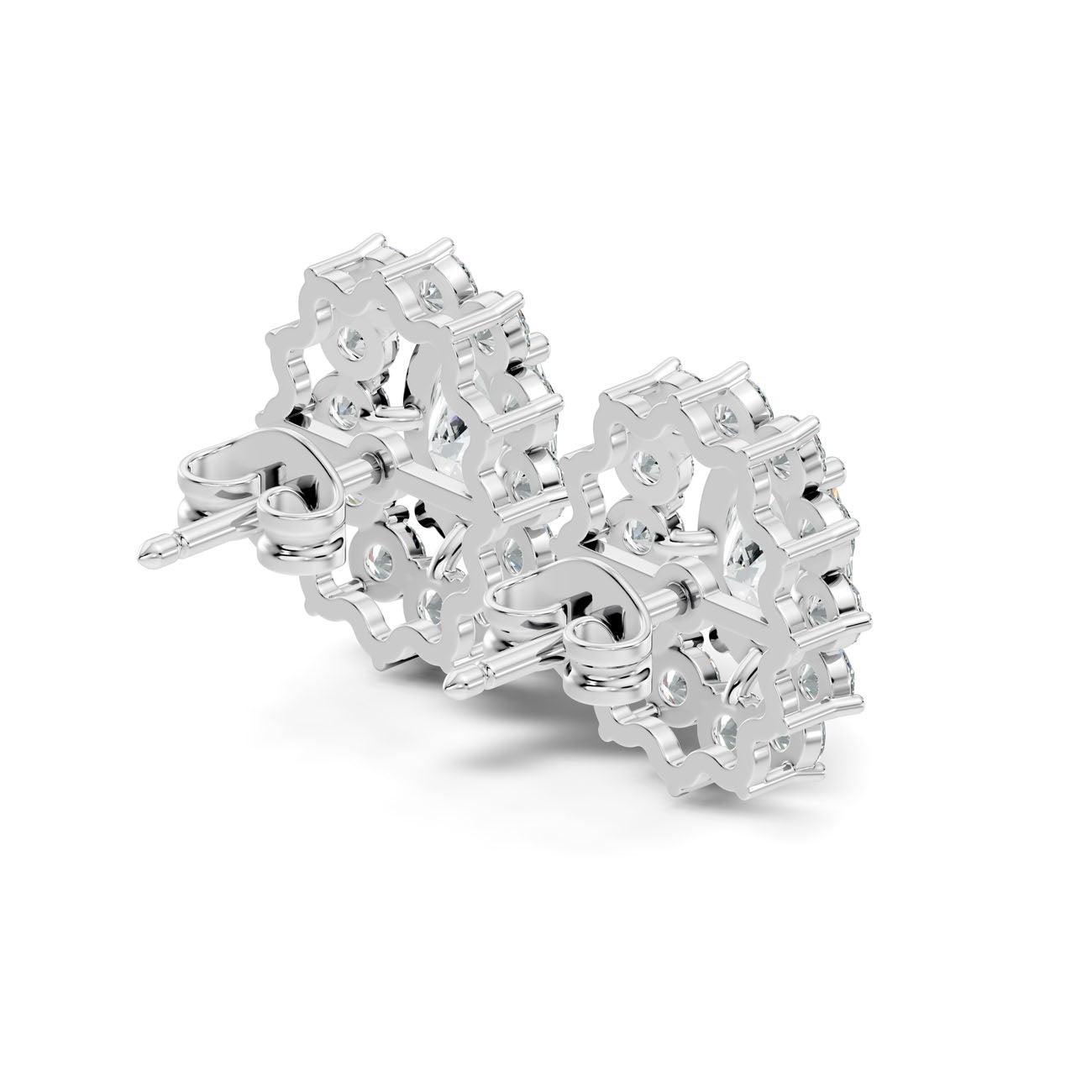 3.75 Ct. Oval Diamond Halo Earrings (GJSER-183) 9