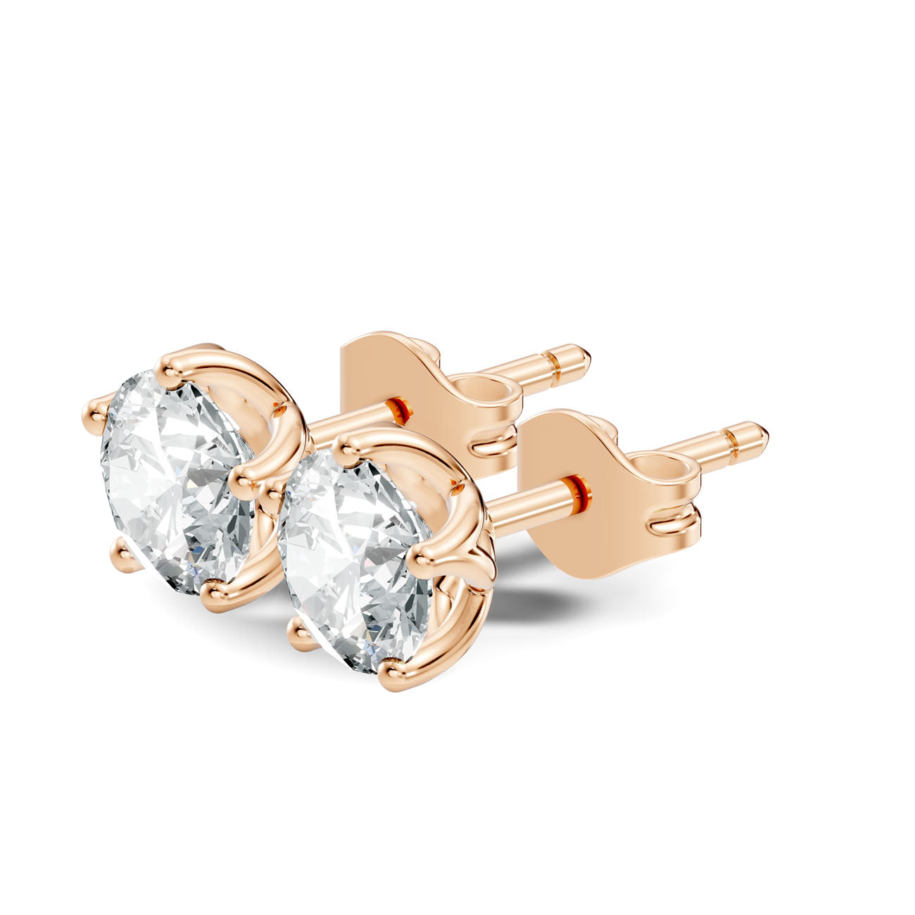 1.40 Ct. Round Diamond Solitaire Earrings (GJSER-256)