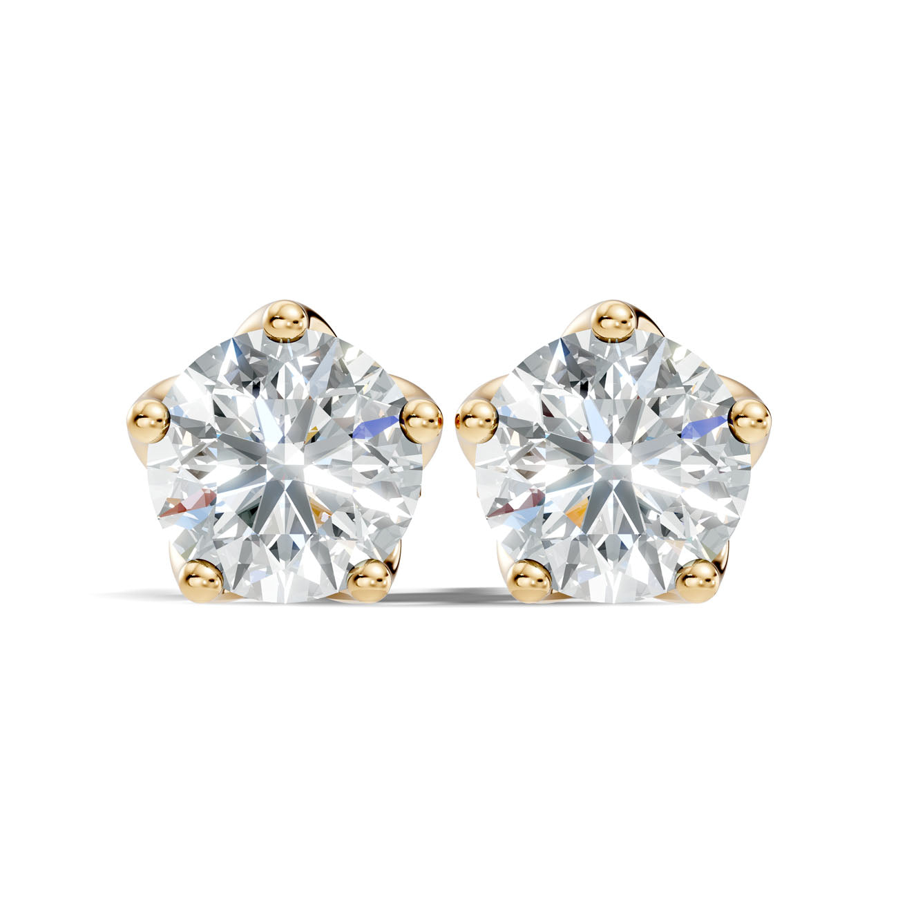 1.40 Ct. Round Diamond Solitaire Earrings (GJSER-256) 6