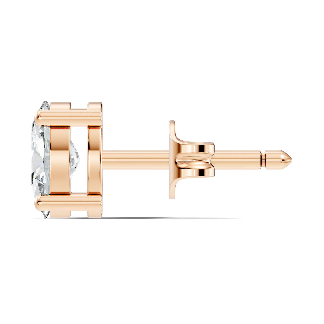 .75 Ct. Oval Diamond Solitaire Stud Earrings in Four-Prong Setting (GJSER-258) 4