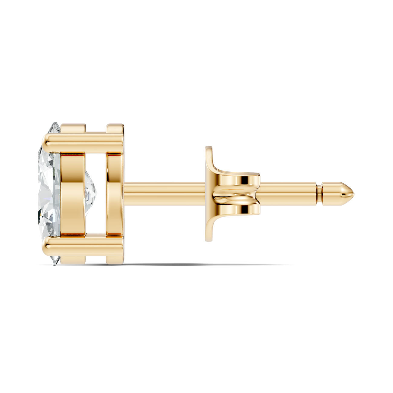 .75 Ct. Oval Diamond Solitaire Stud Earrings in Four-Prong Setting (GJSER-258) 8