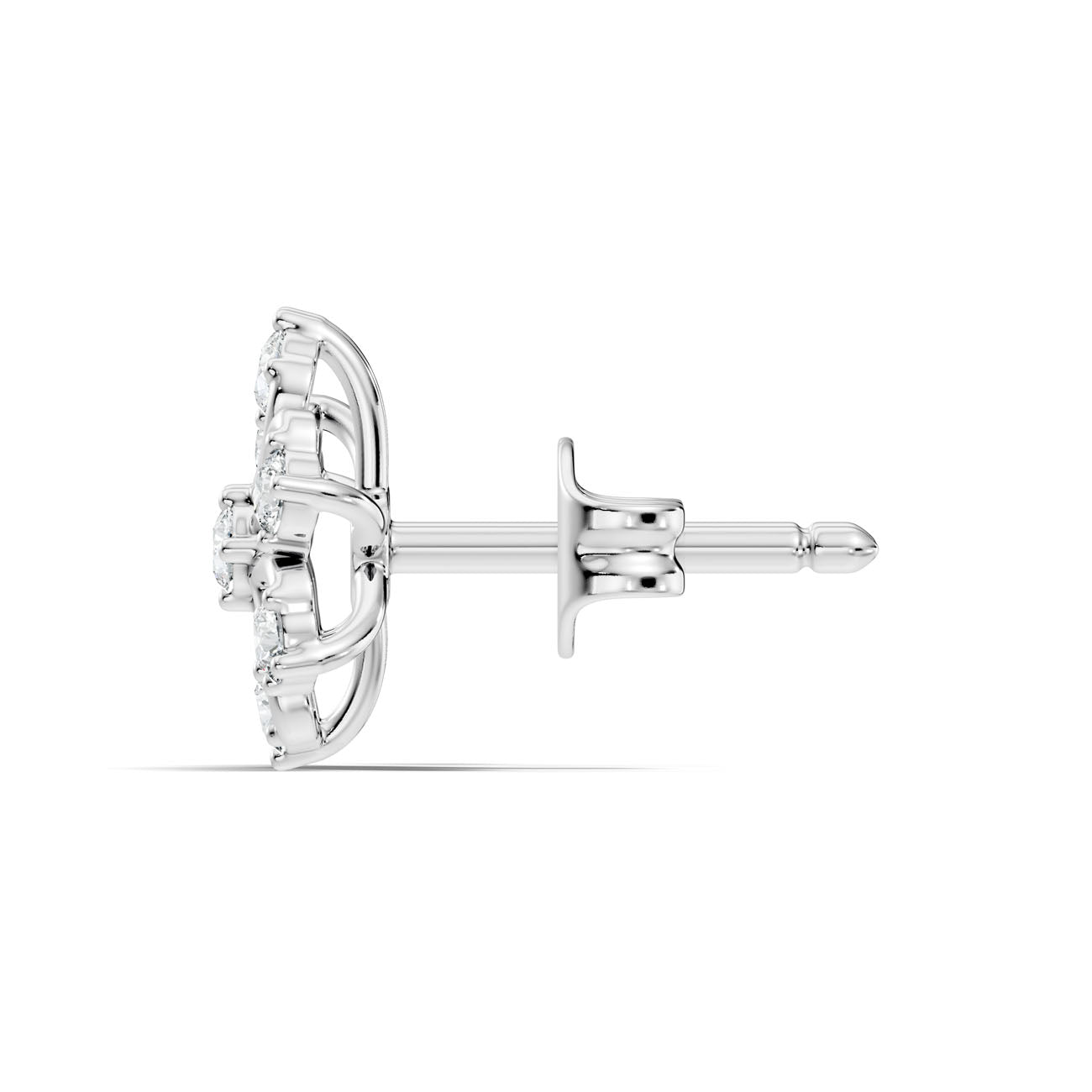 .30 Ct. Round Diamond Floral Cluster Earrings (GJSER-275) 8
