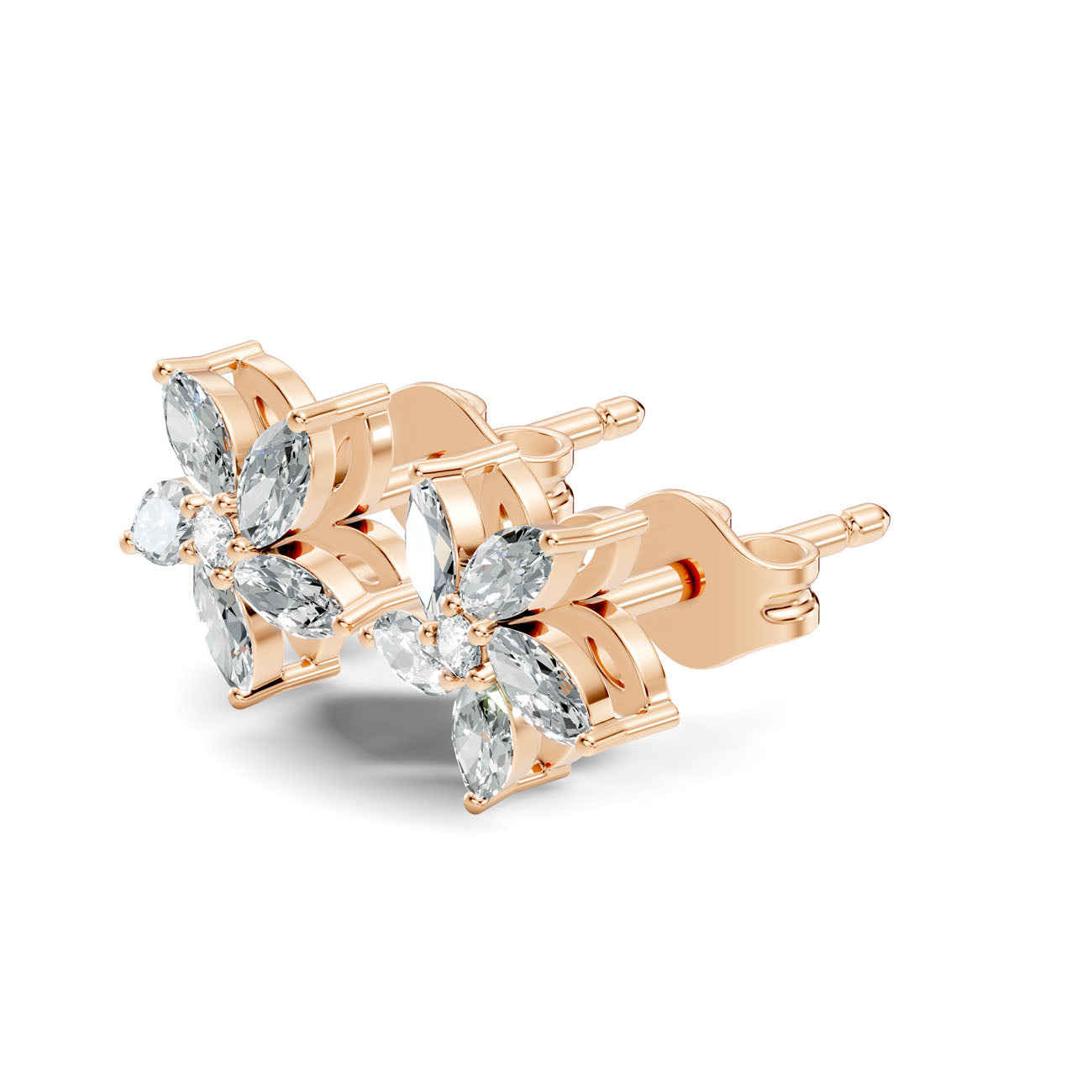 .25 Ct. Marquise Diamond Floral Cluster Earrings (GJSER-280) 10