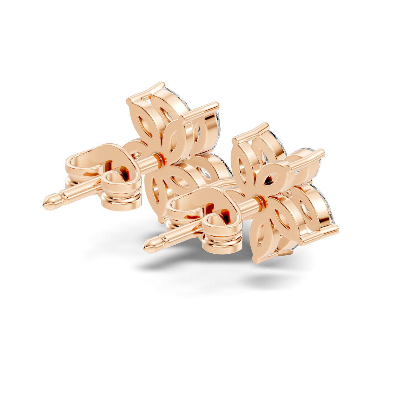 .25 Ct. Marquise Diamond Floral Cluster Earrings (GJSER-280) 5