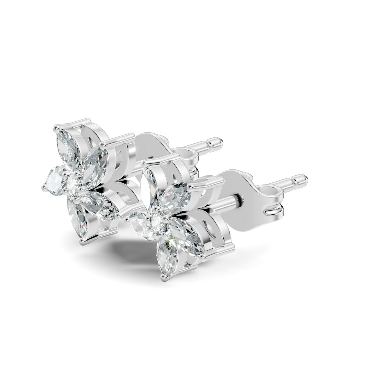.25 Ct. Marquise Diamond Floral Cluster Earrings (GJSER-280) 7