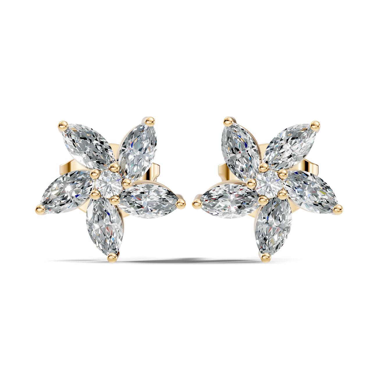 .25 Ct. Marquise Diamond Floral Cluster Earrings (GJSER-280) 6