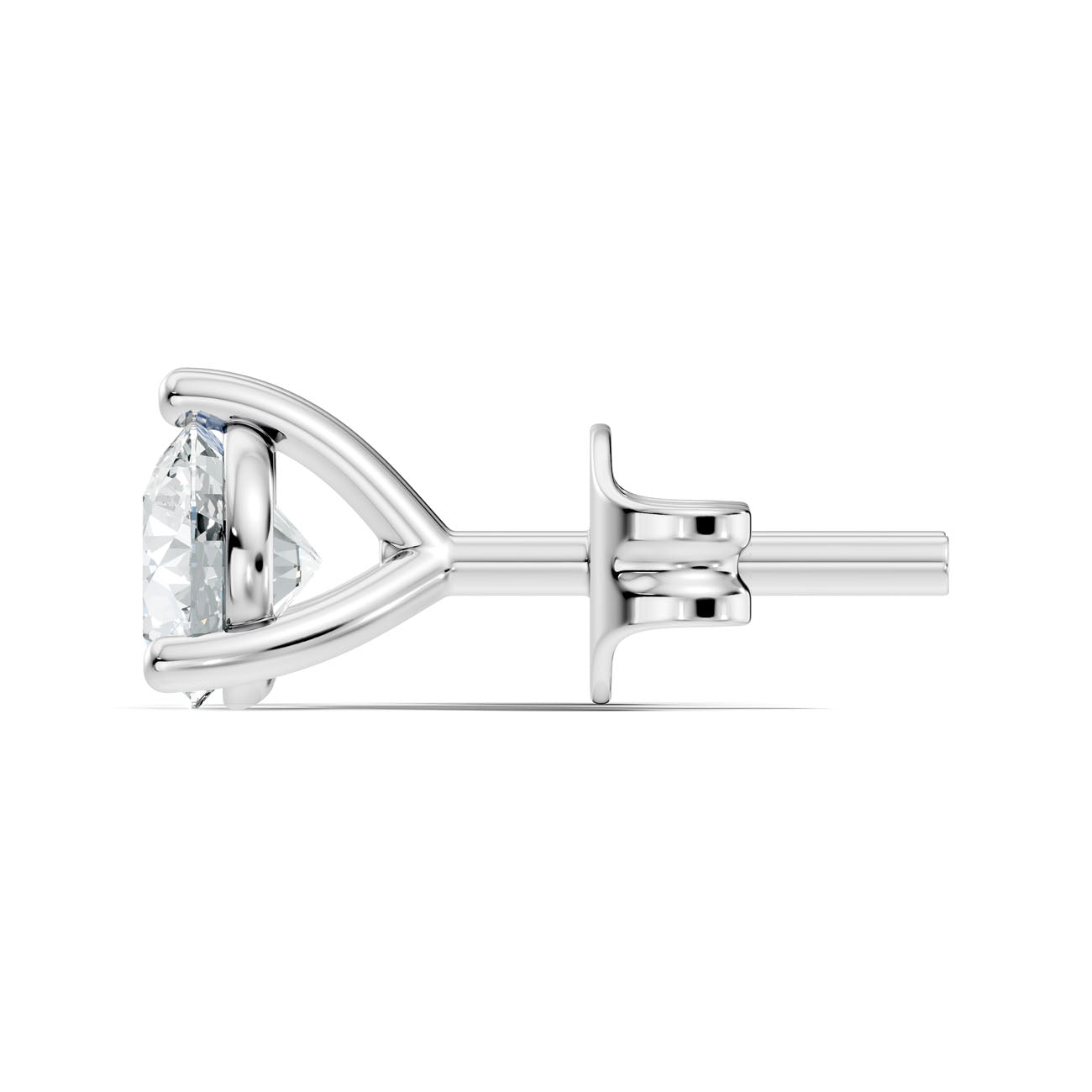 2.00 Ct. Round Diamond Solitaire Stud Earrings in Three-Prong Martini Setting (GJSER-98) 7