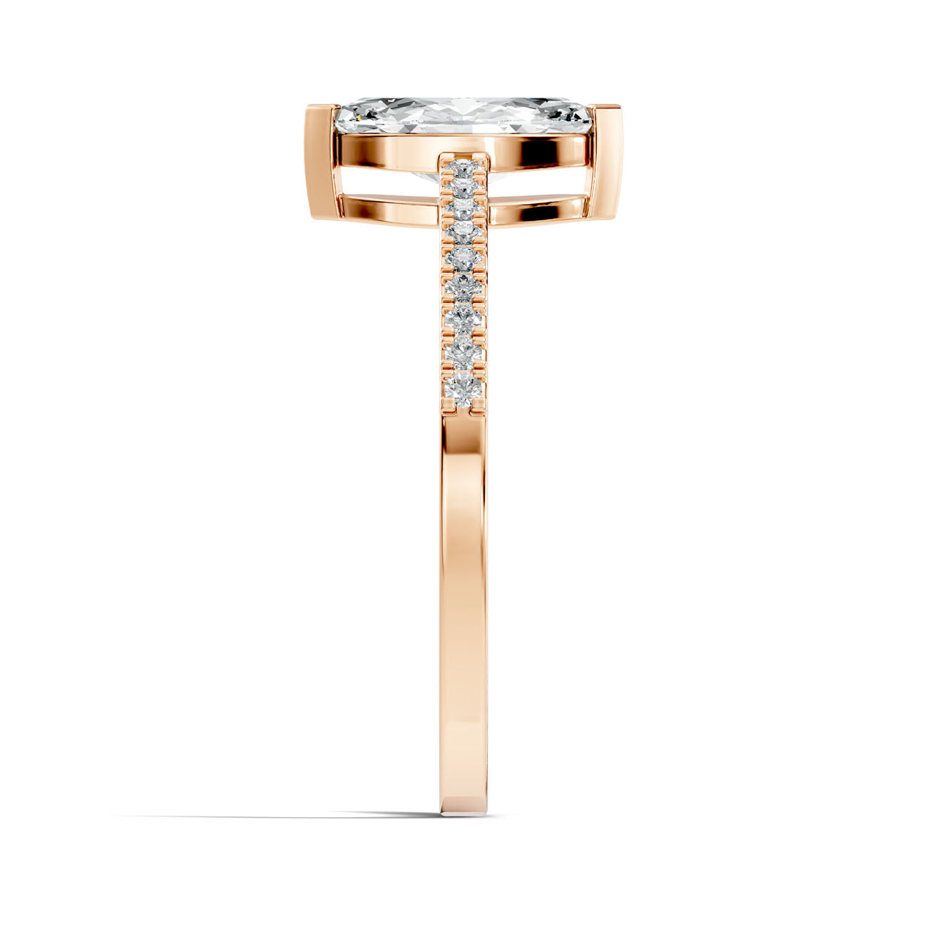 .70 Ct. Marquise Diamond Ring with Pavé Band (GJSLR-010) 9