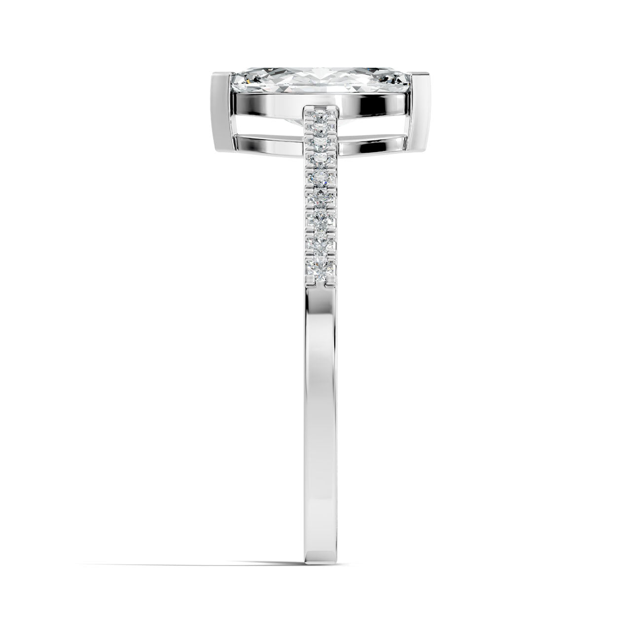 .70 Ct. Marquise Diamond Ring with Pavé Band (GJSLR-010) 12
