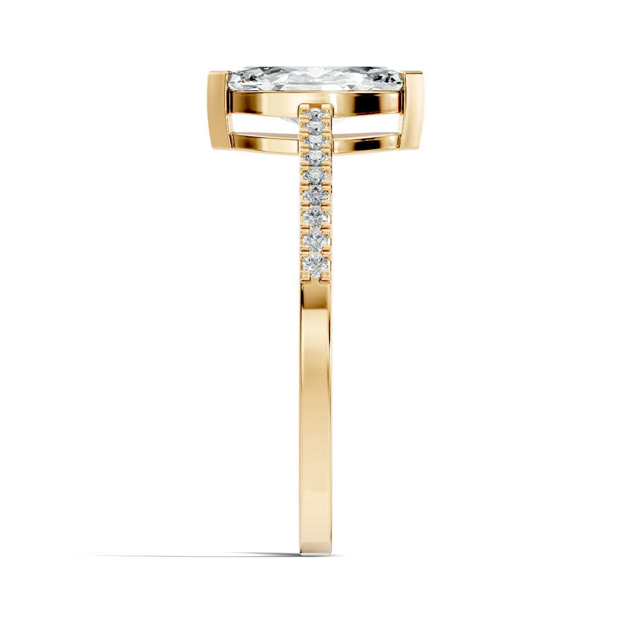 .70 Ct. Marquise Diamond Ring with Pavé Band (GJSLR-010) 15