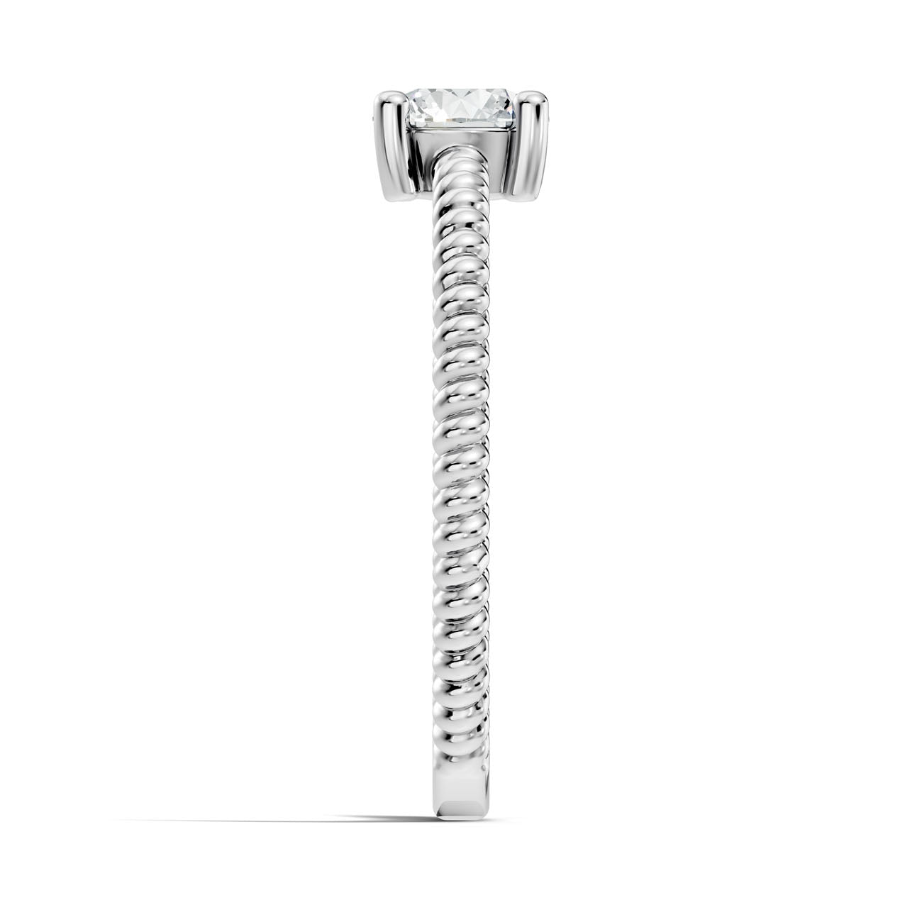 .50 Ct. Round Diamond Solitaire Ring with Beaded Band (GJSLR-011) 15