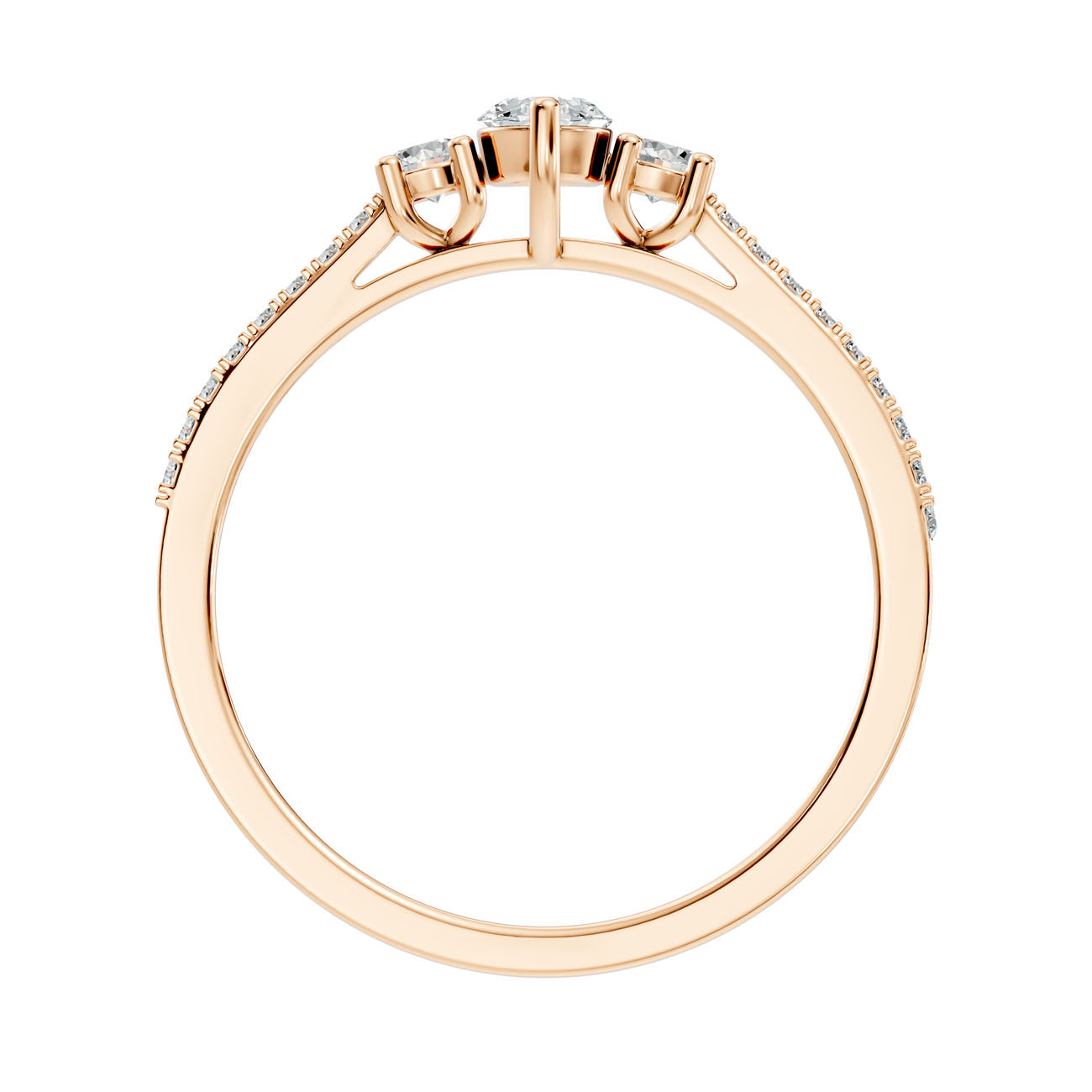 .40 Ct. Oval Diamond Engagement Ring with Round Side Stones (GJSLR-018) 14