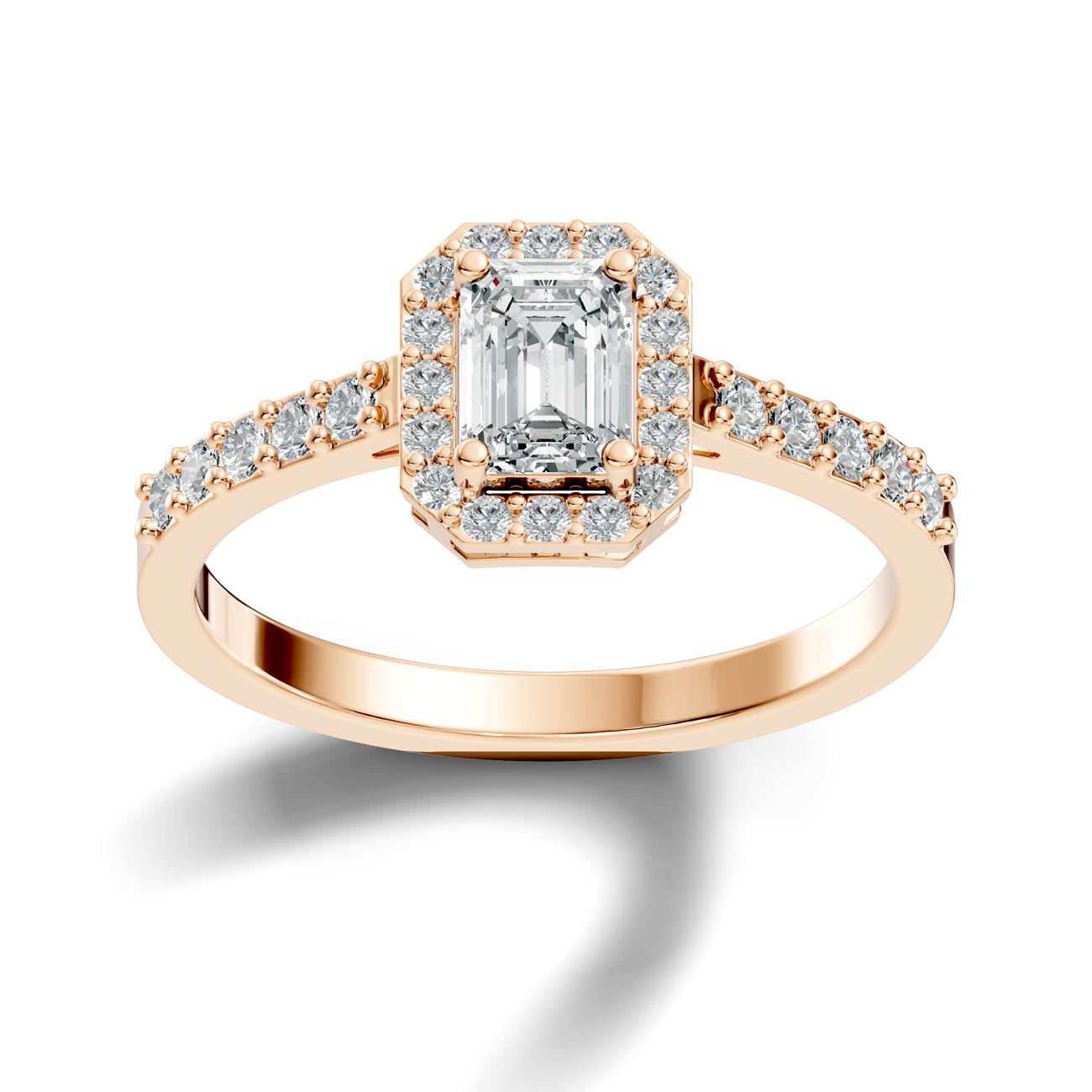 .80 Ct. Emerald Cut Halo Diamond Engagement Ring (GJSLR-02) 12