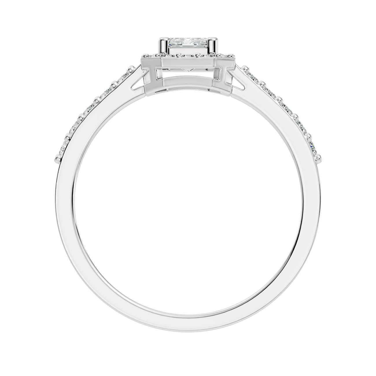 .80 Ct. Emerald Cut Halo Diamond Engagement Ring (GJSLR-02) 15