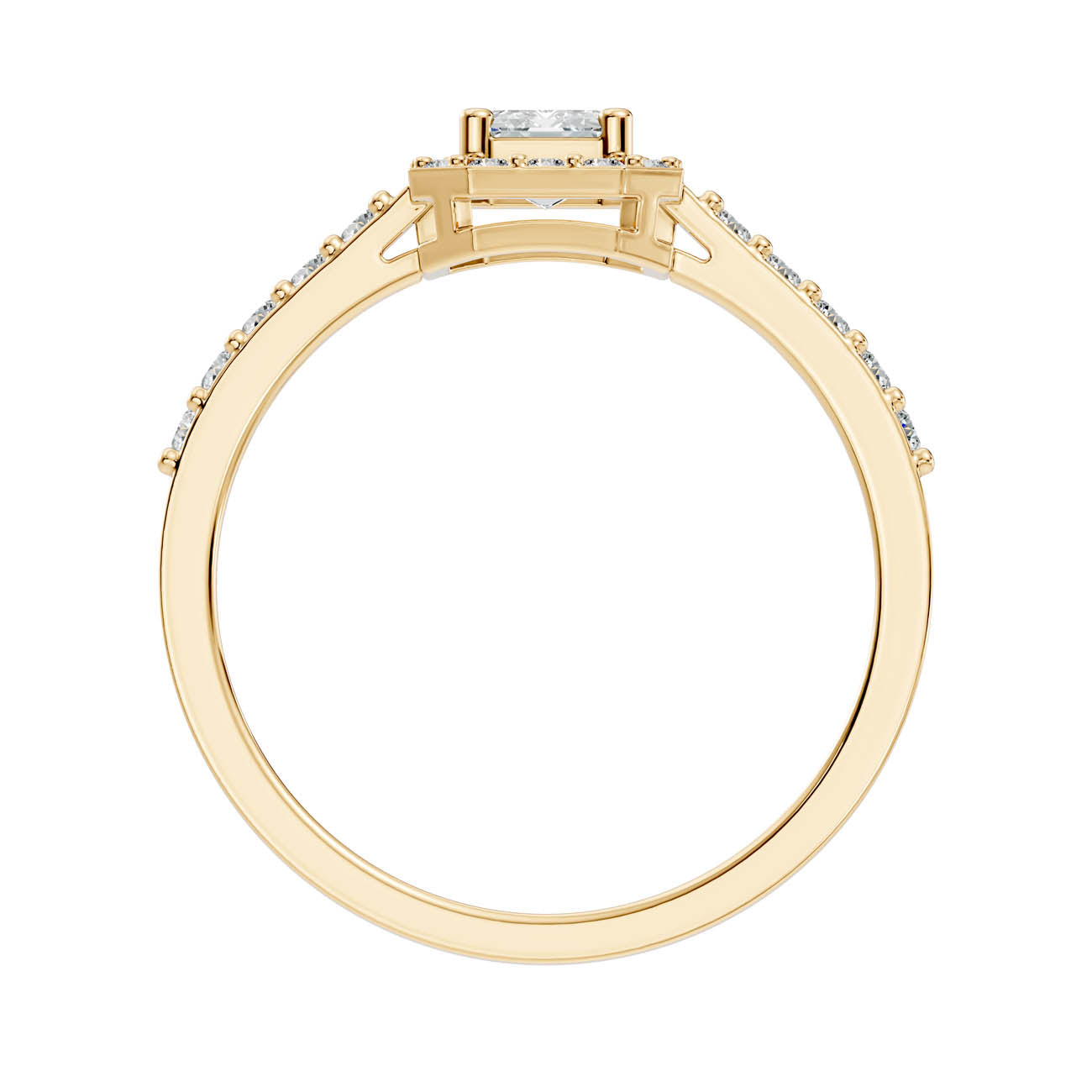 .80 Ct. Emerald Cut Halo Diamond Engagement Ring (GJSLR-02) 8